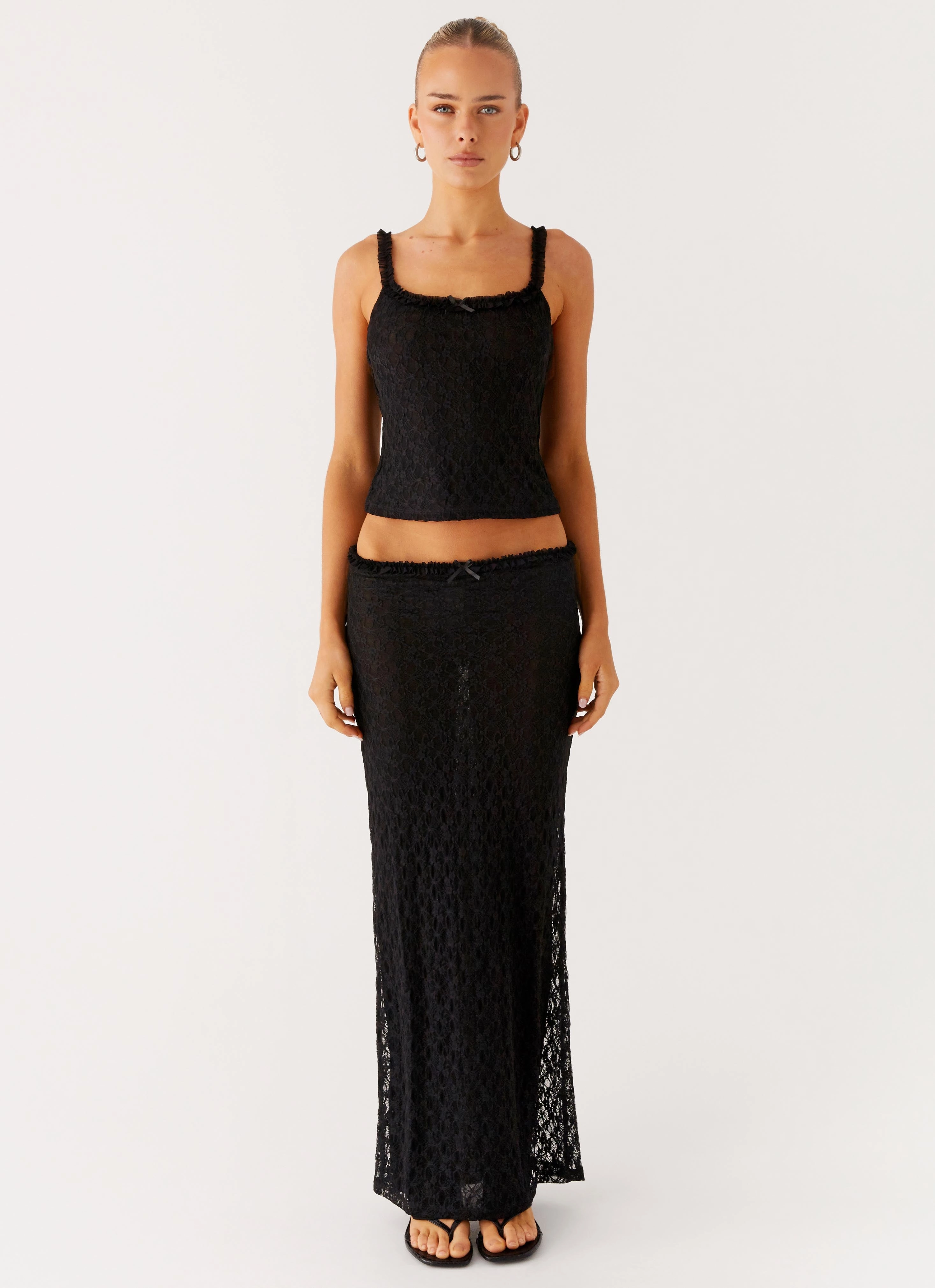 Ophira Maxi Skirt - Black Petite Fit