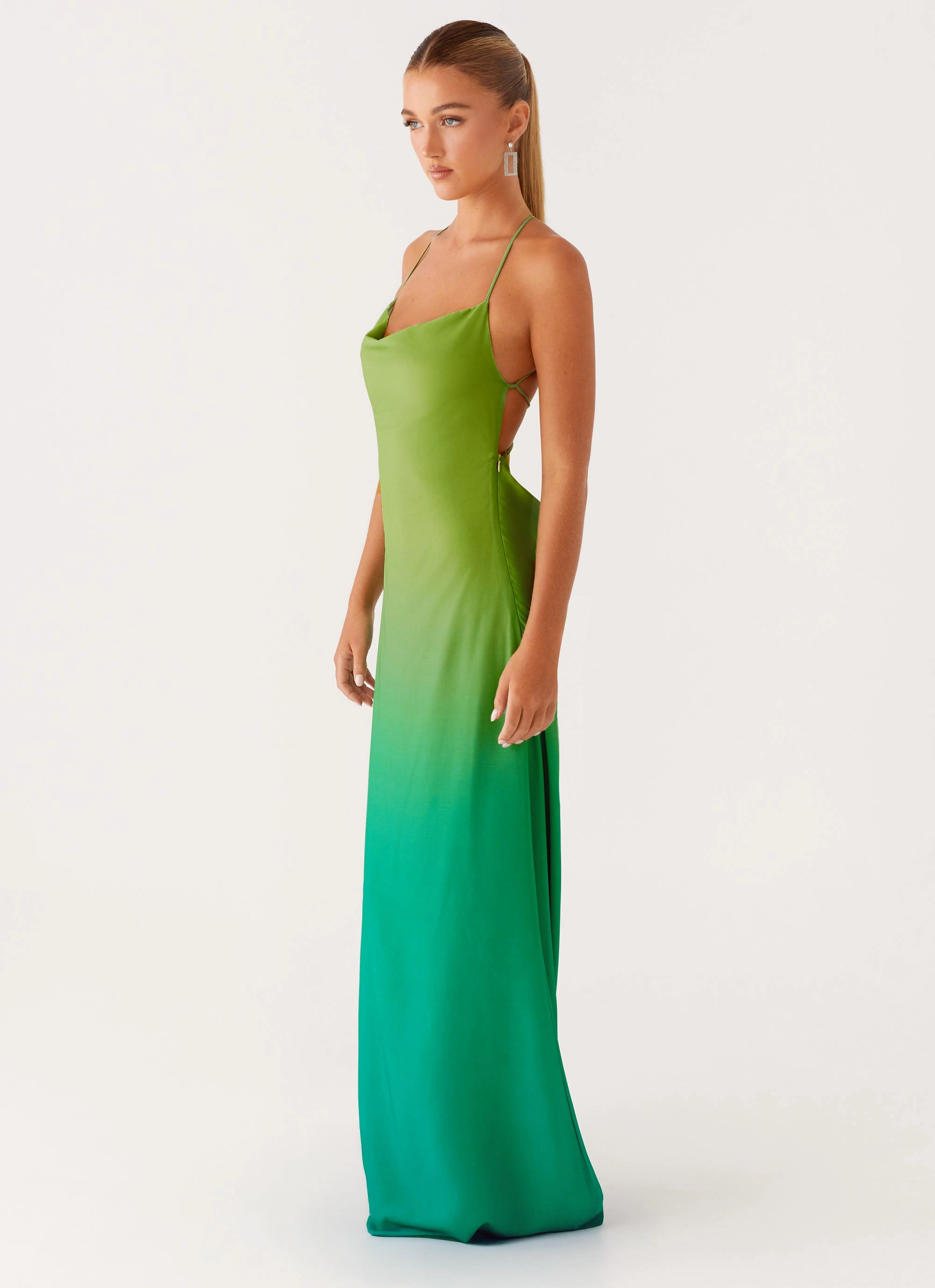 Comfortable Design Wear Opposites Attract Maxi Dress - Green Ombre