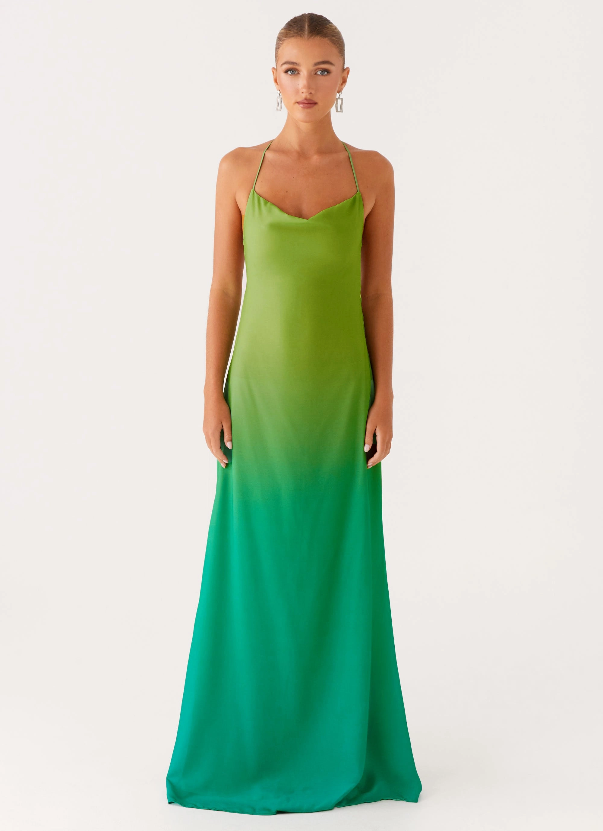 Opposites Attract Maxi Dress - Green Ombre Clean Vibe