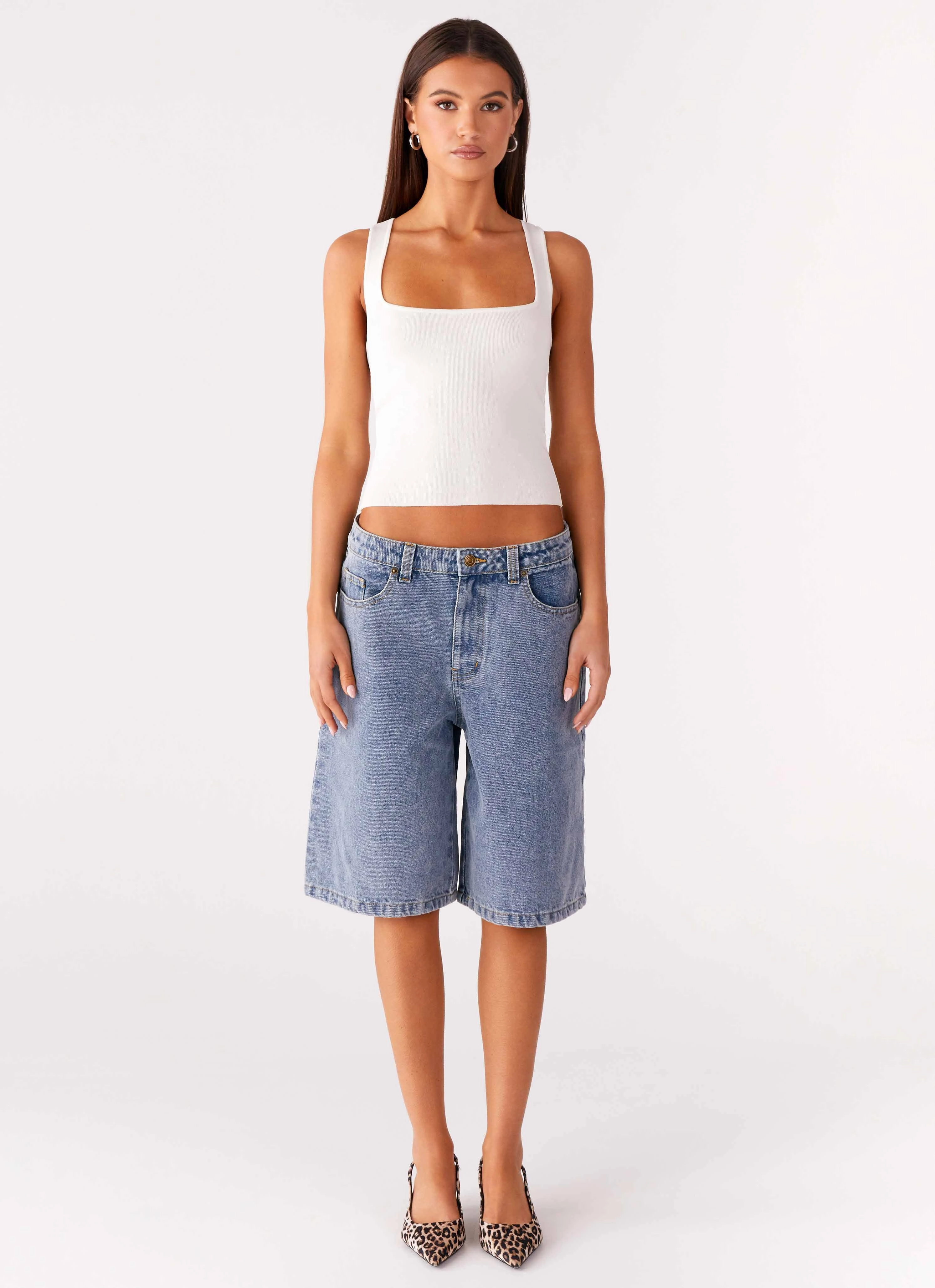 Orleans Denim Jorts - Blue Water Resistant StretchFabric