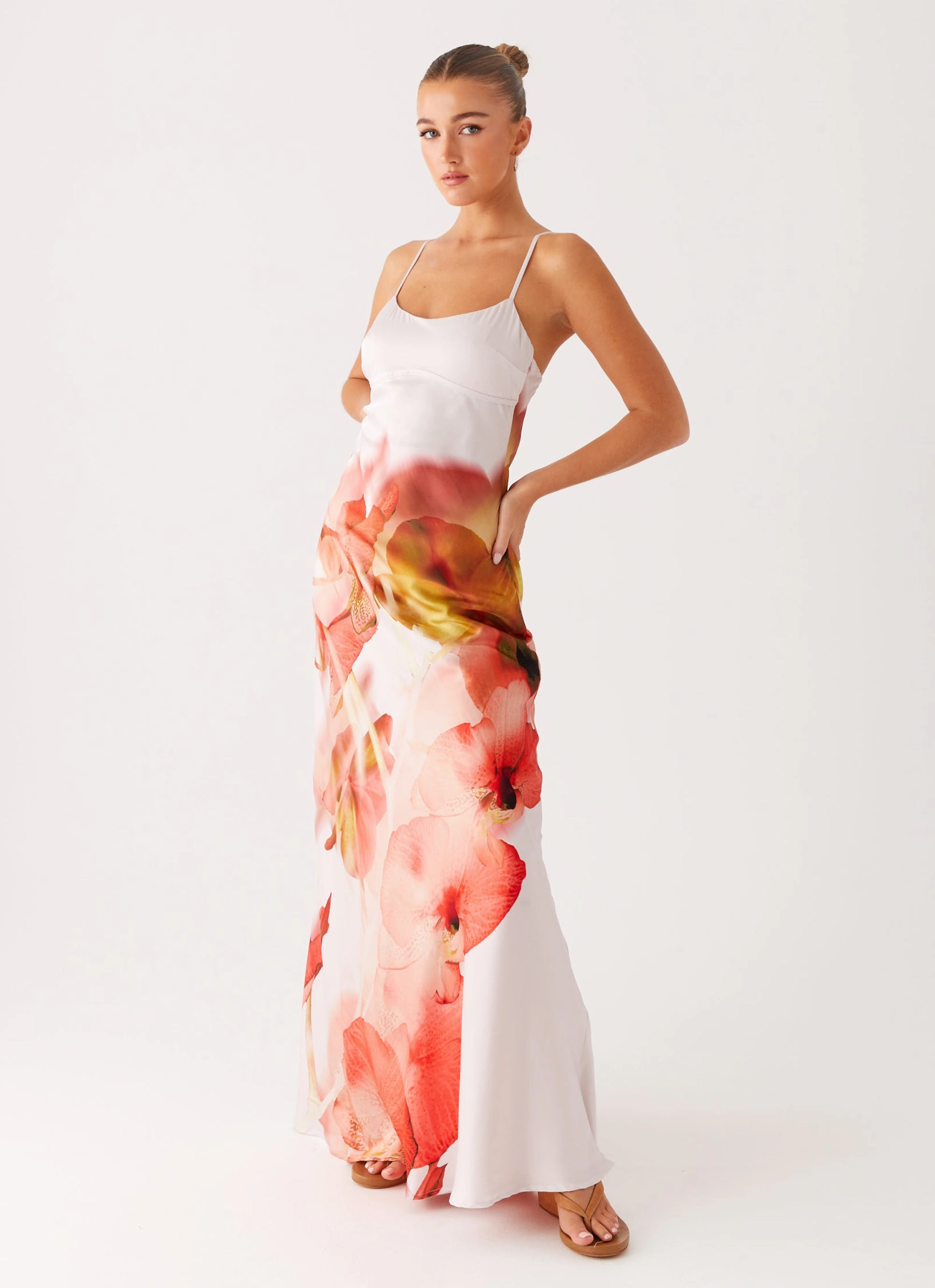Celebration Wear Pacha Maxi Dress - Peach Rose