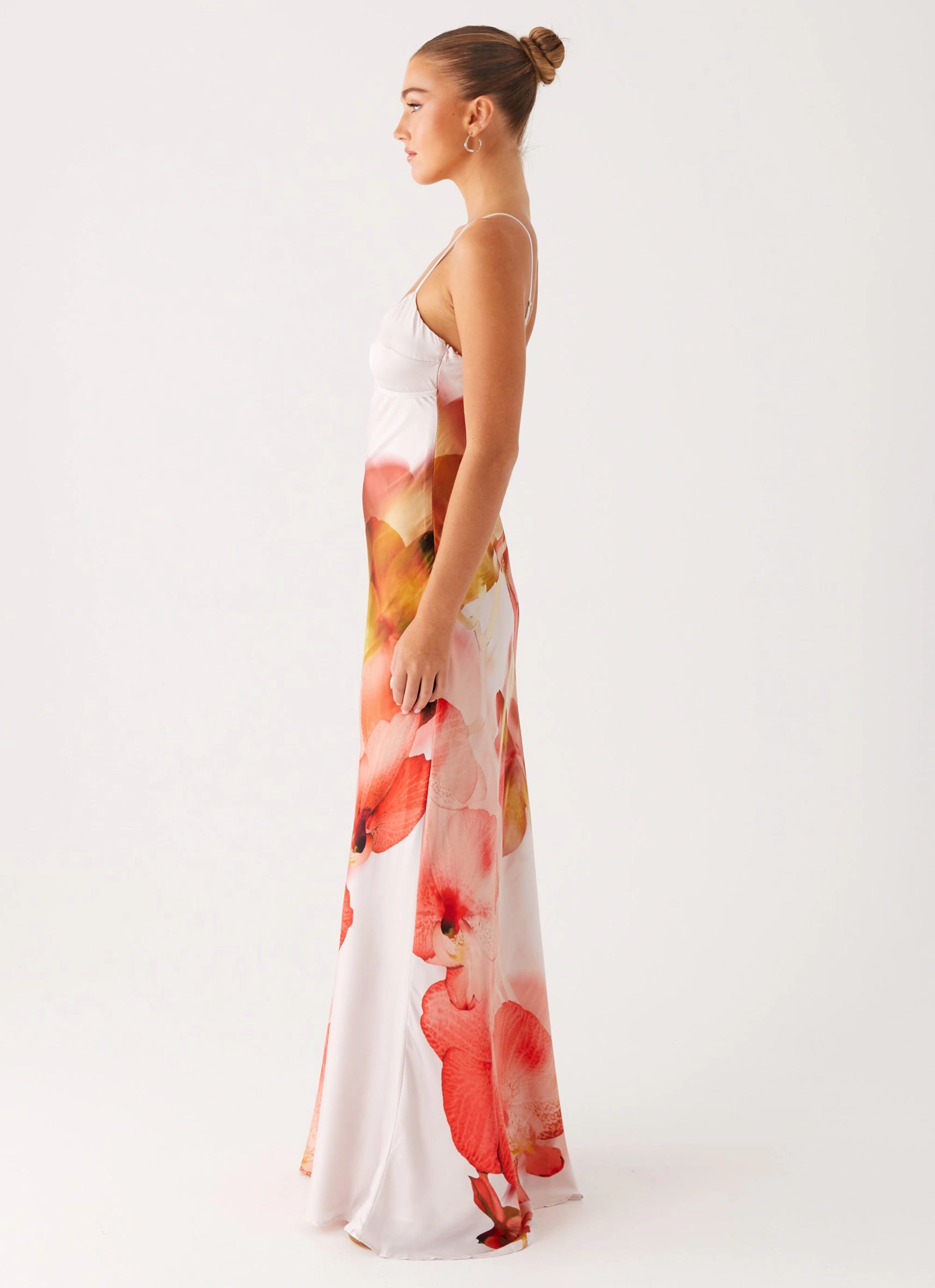 Lunch Date All-season Pacha Maxi Dress - Peach Rose