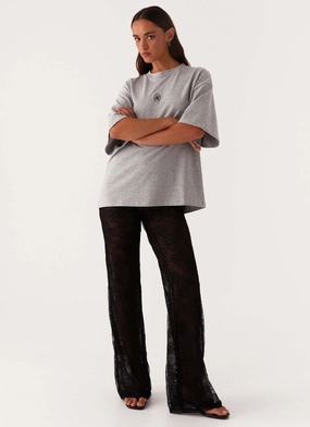 Paige Lace Pants - Black Reversible design