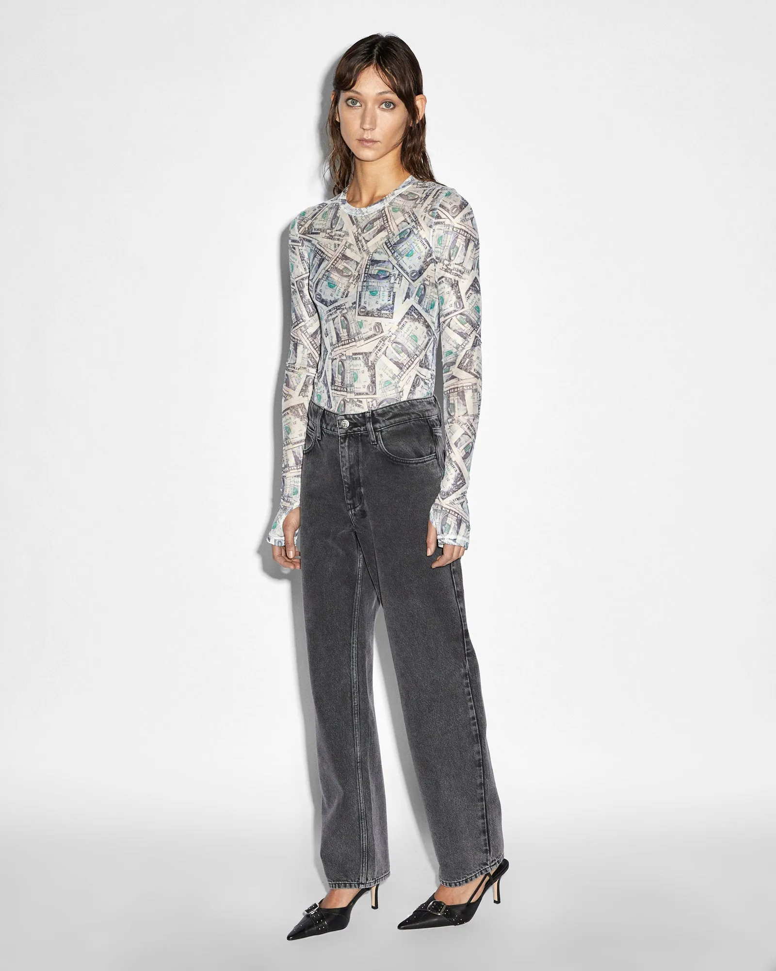 All Weather Performance Fabric PAPER LS TEE Lightweight Material