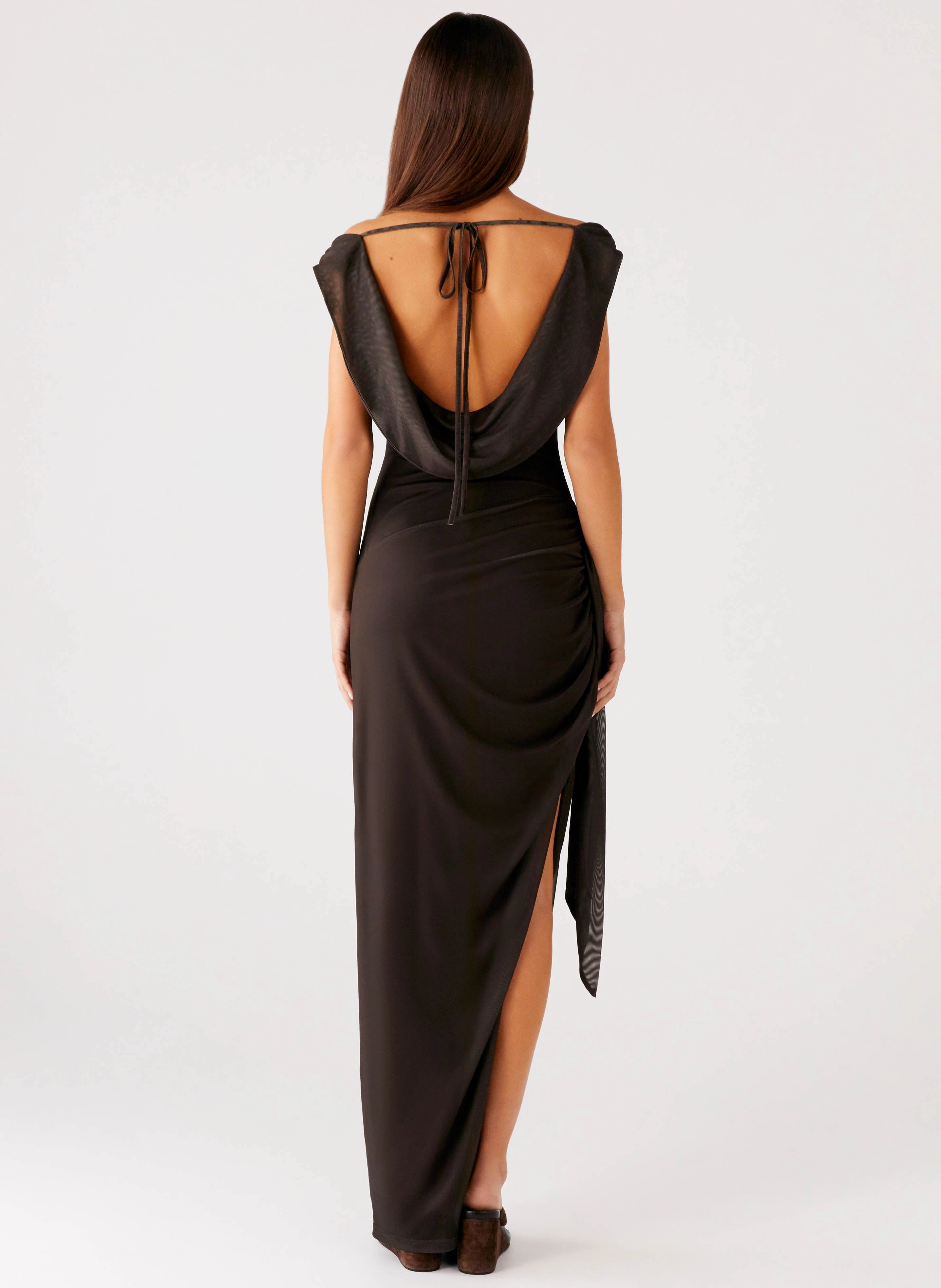 Shiny surface Good Fortune Maxi Dress - Lime Flower