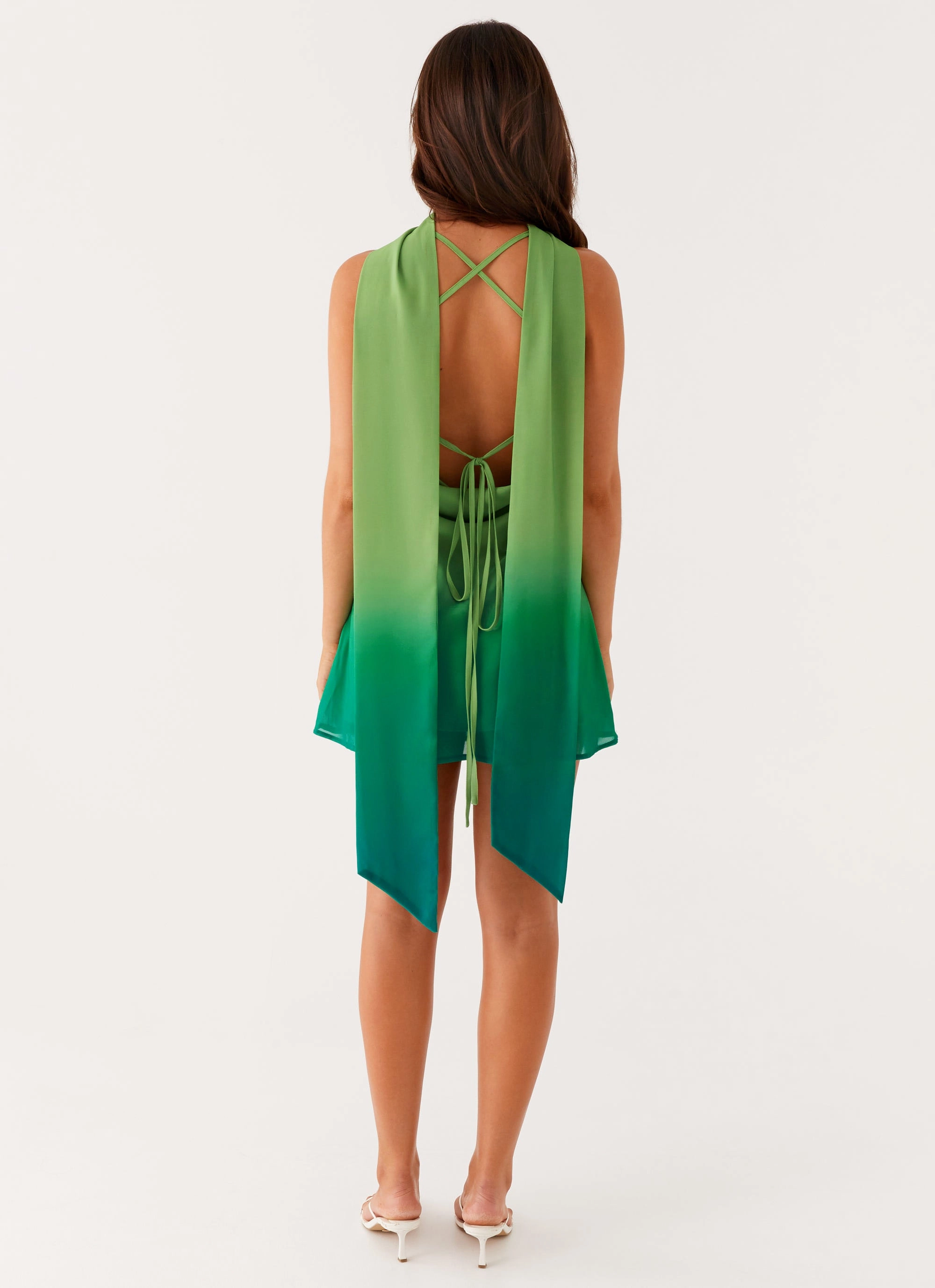 Parma Mini Dress - Green Ombre Night Style