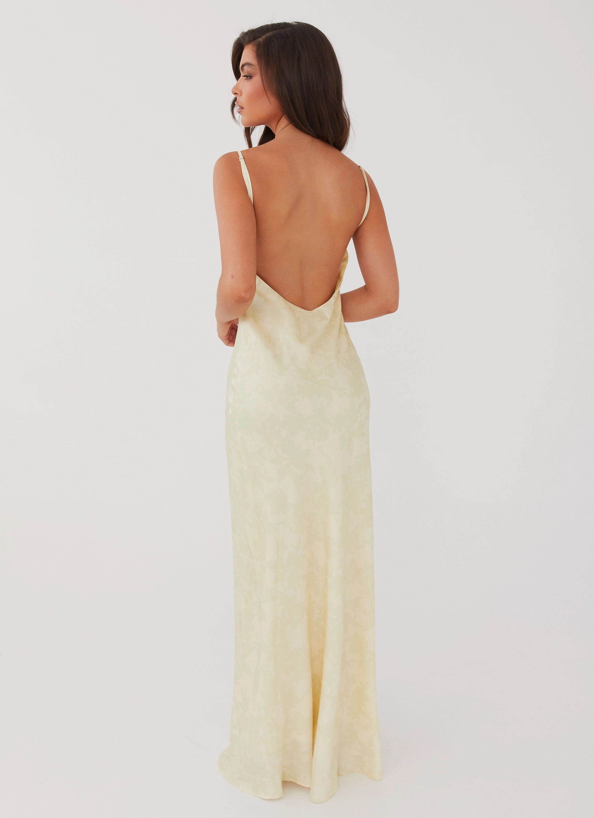 Sorrento Sun Maxi Dress - Yellow Floral Interchangeable-Detail