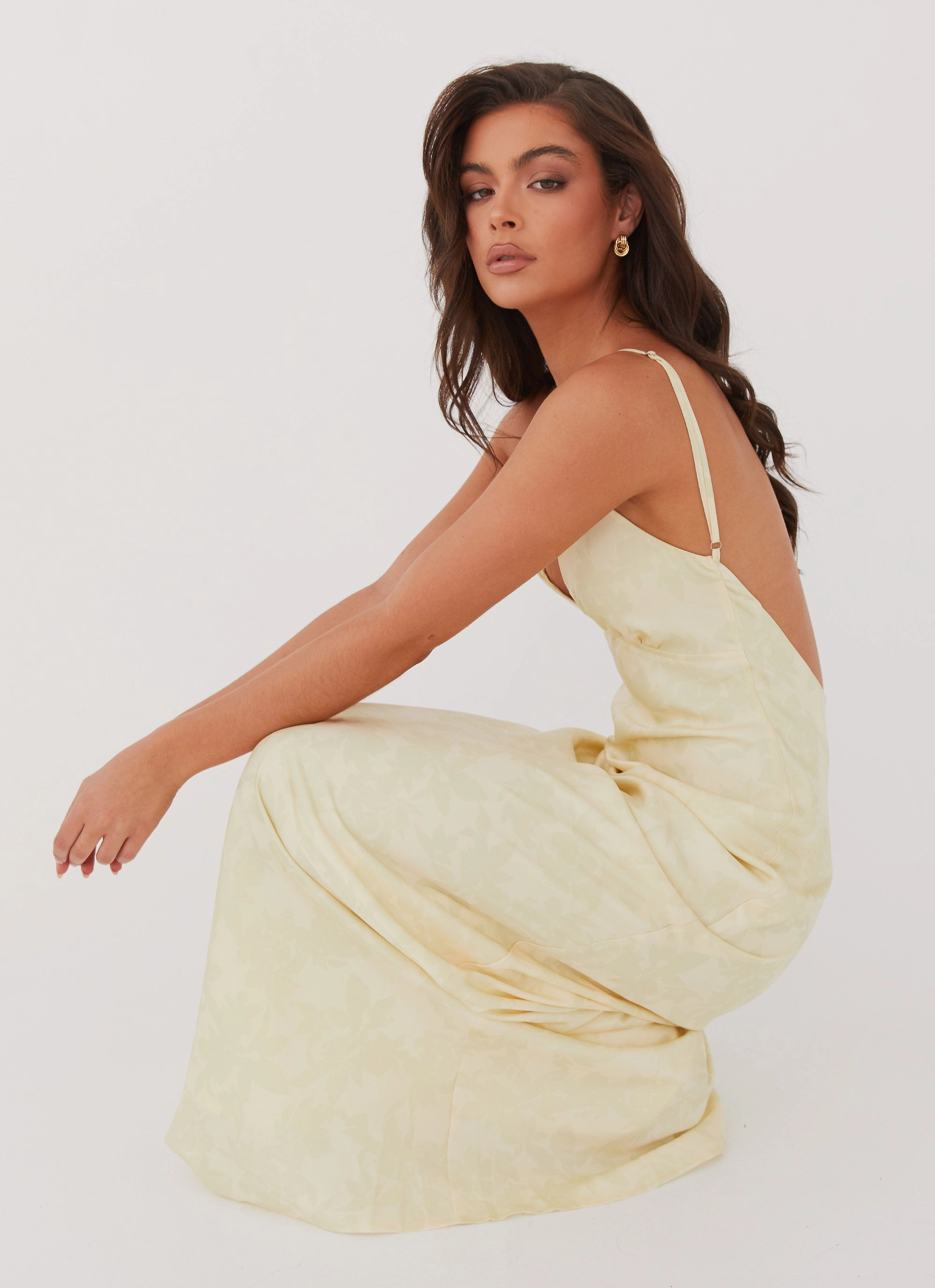 Sorrento Sun Maxi Dress - Yellow Floral Smooth-Finish Easy Layers