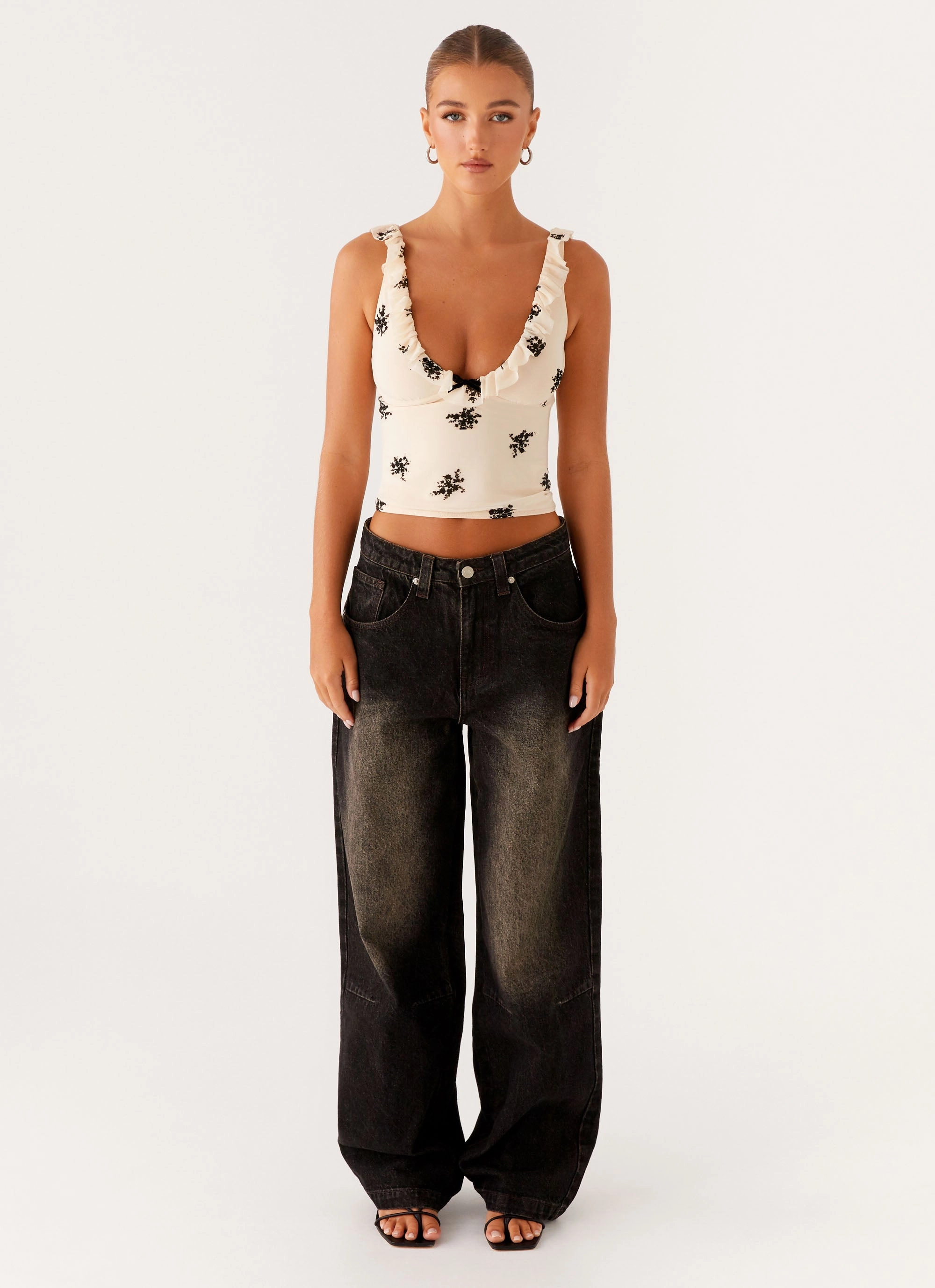 Pera Baggy Denim Jeans - Brown Wash Weekend Style Modern