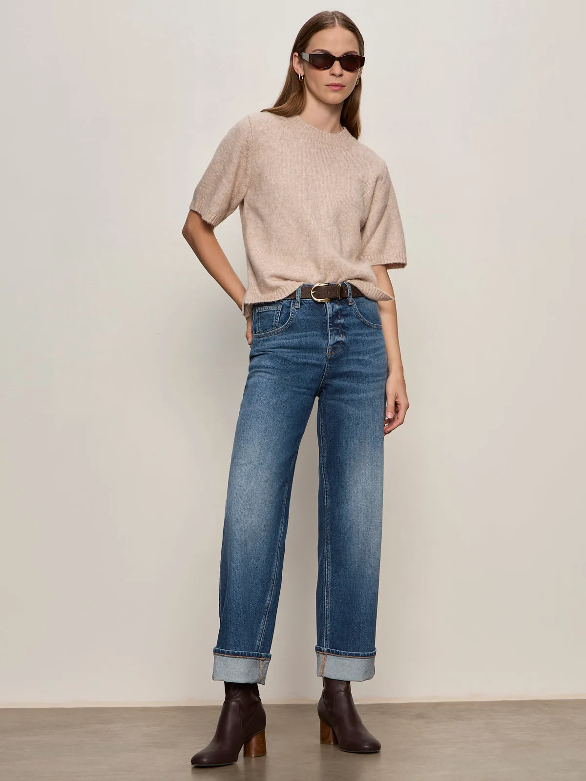 RecycledBlend Perfect Sweater Tee Fawn