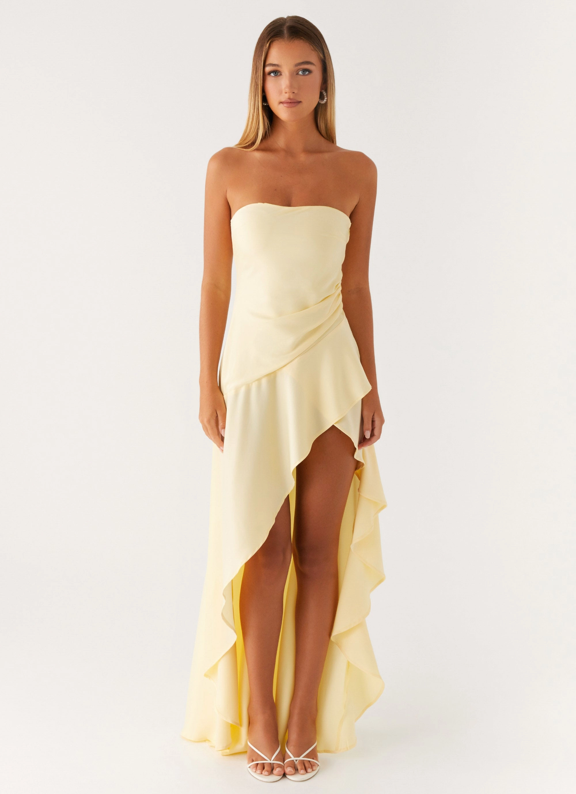 Day Ready Look Vintage Vibe Bodie Maxi Dress - Pastel Yellow