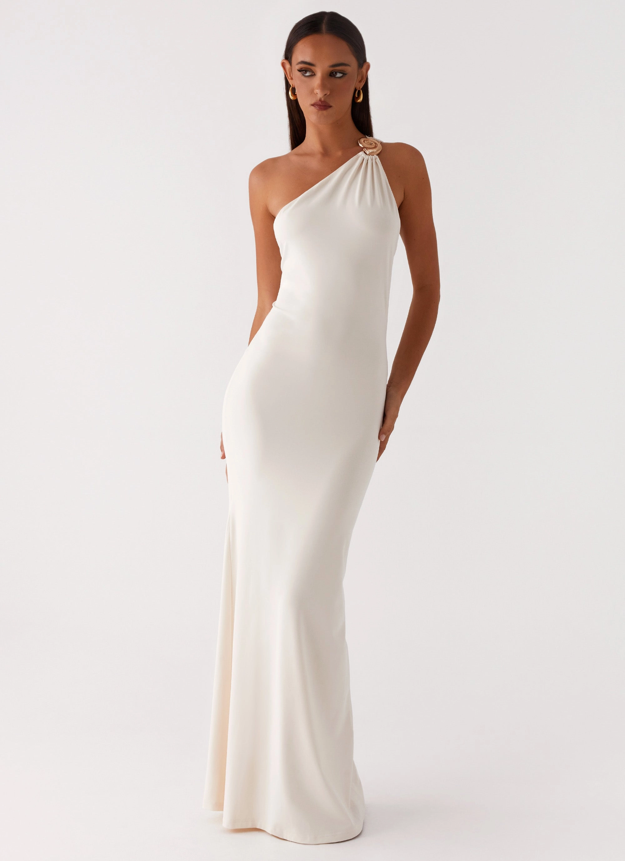 Delicate Finish Infinity Maxi Dress - Ivory