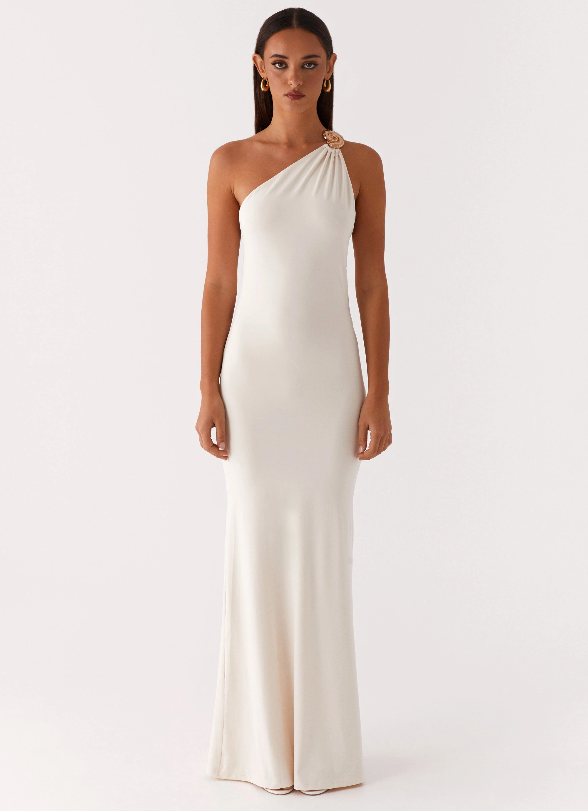 Infinity Maxi Dress - Ivory Smart Design Flutter-Sleeve
