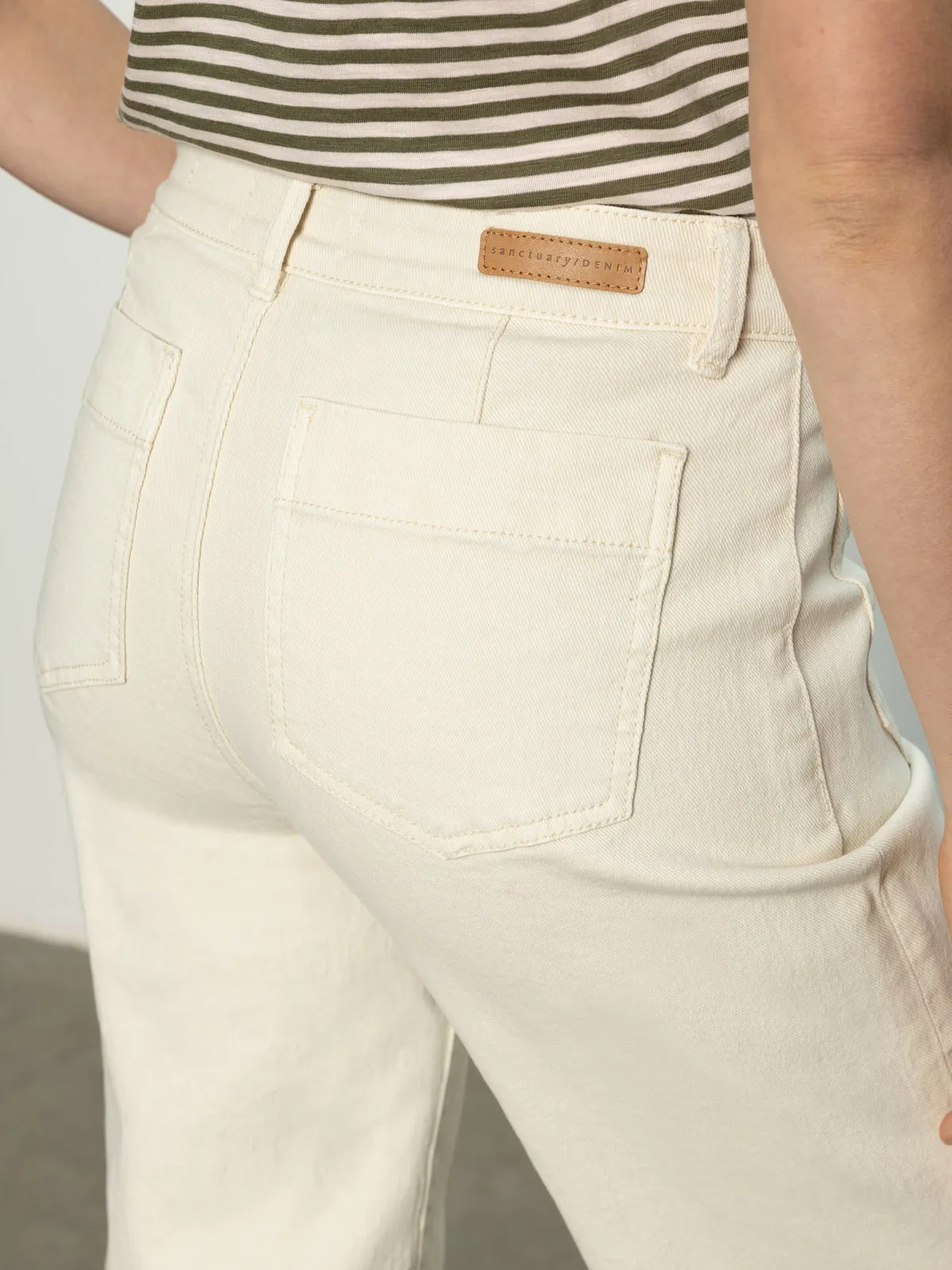 The Marine Standard Rise Denim Pant French Vanilla Travel Friendly