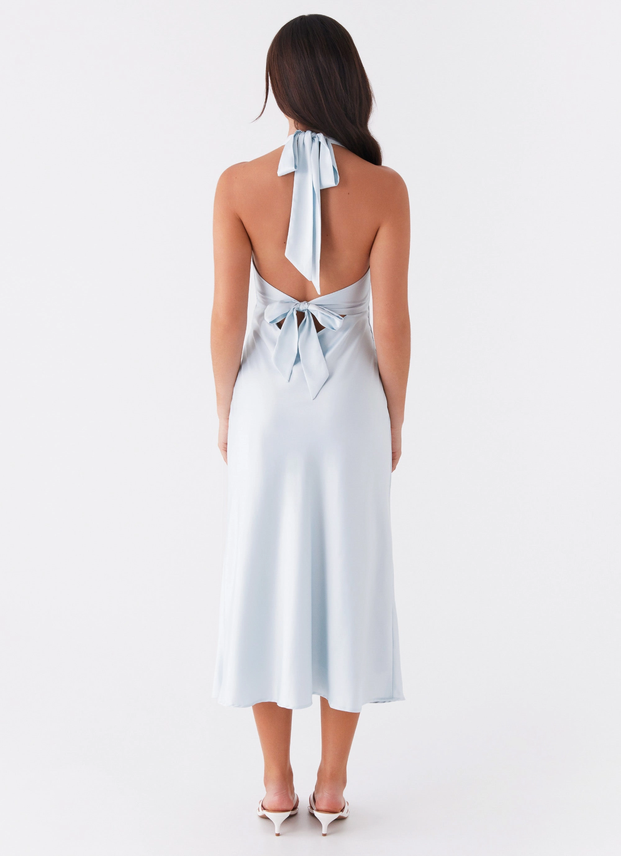 Quick Drying Heavy Hearted Midi Dress - Blue
