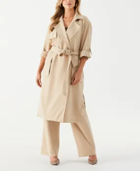 Petite Twill Trench Coat suitable for exercise