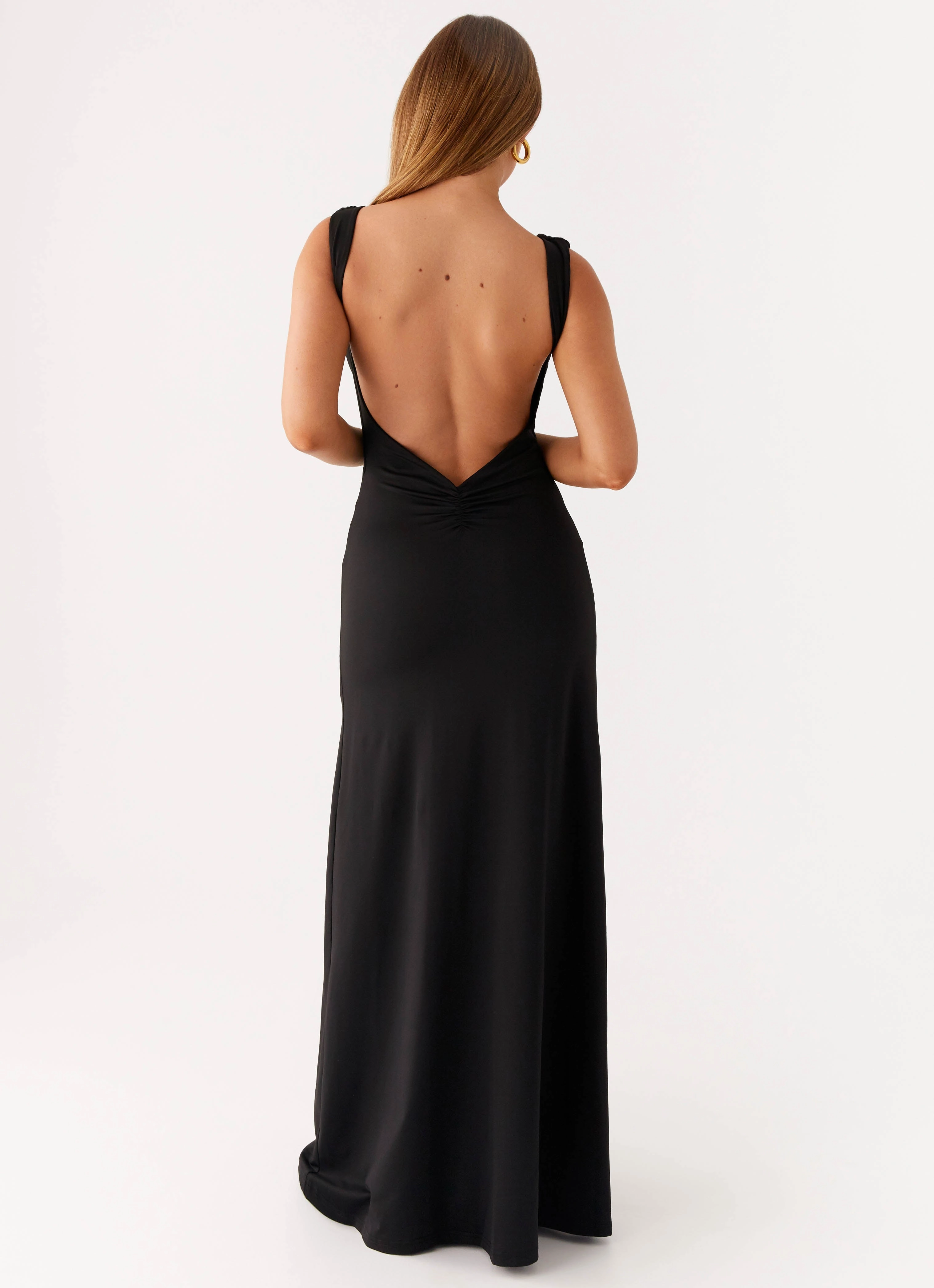 Dance Night breathable-mesh Phianne Maxi Dress - Black