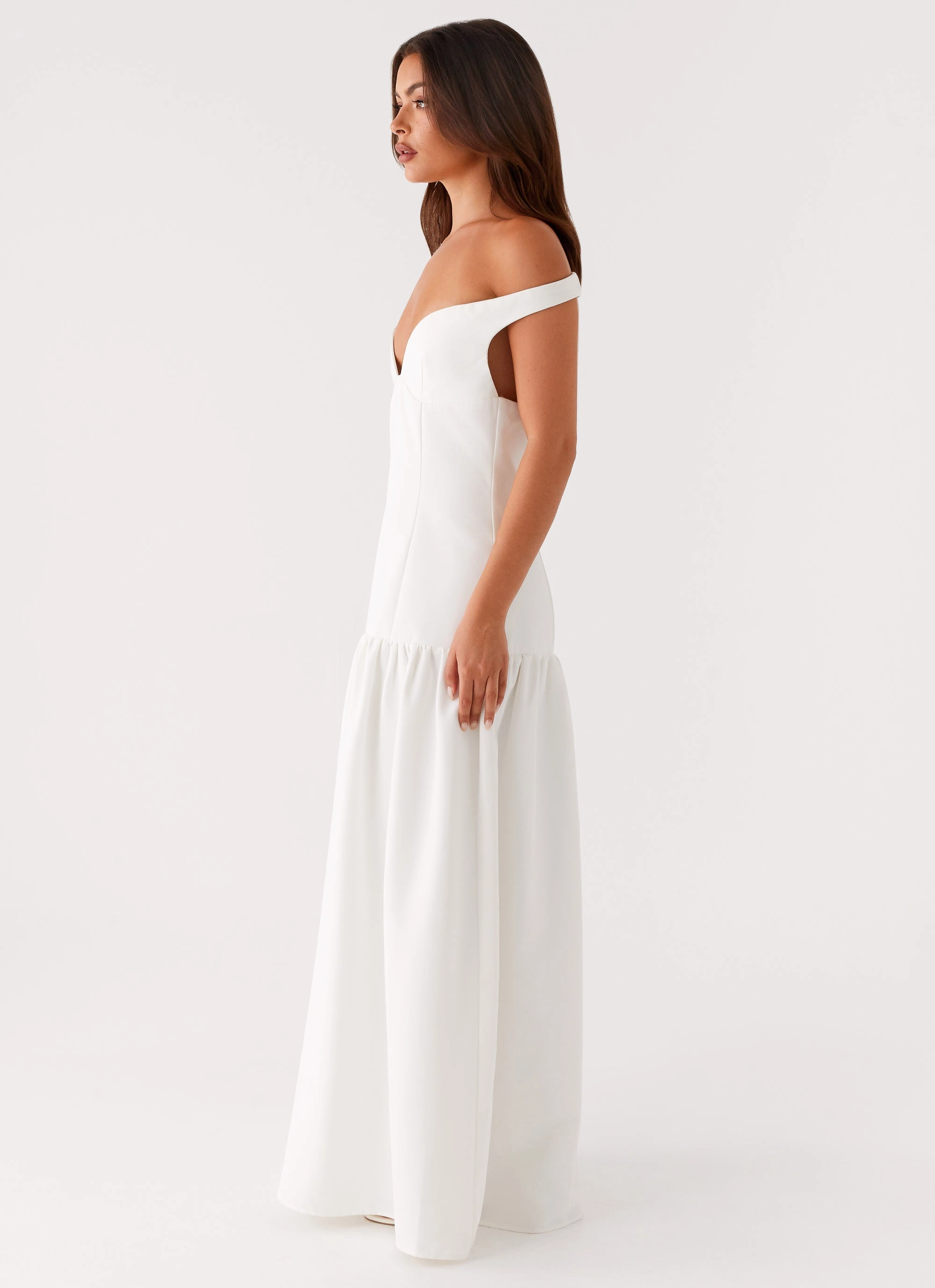Basel Maxi Dress - White Spring Garden All Wear
