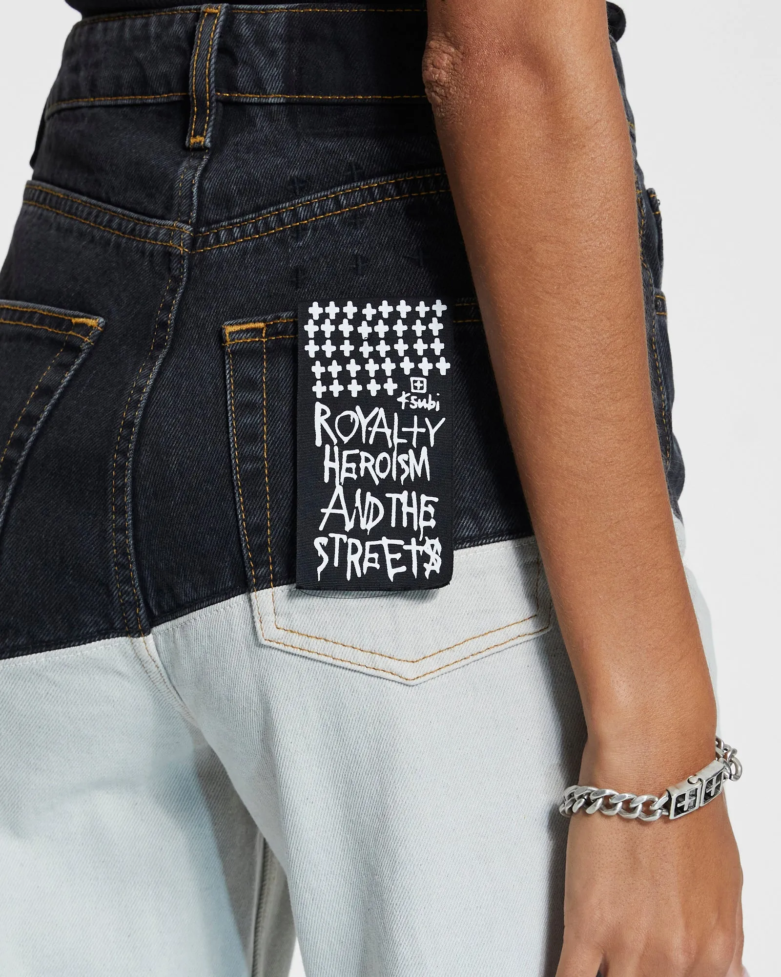 PLAYBACK BLACK/BONE SPLICED Night Out City Walk Minimalist Outerwear Friendly