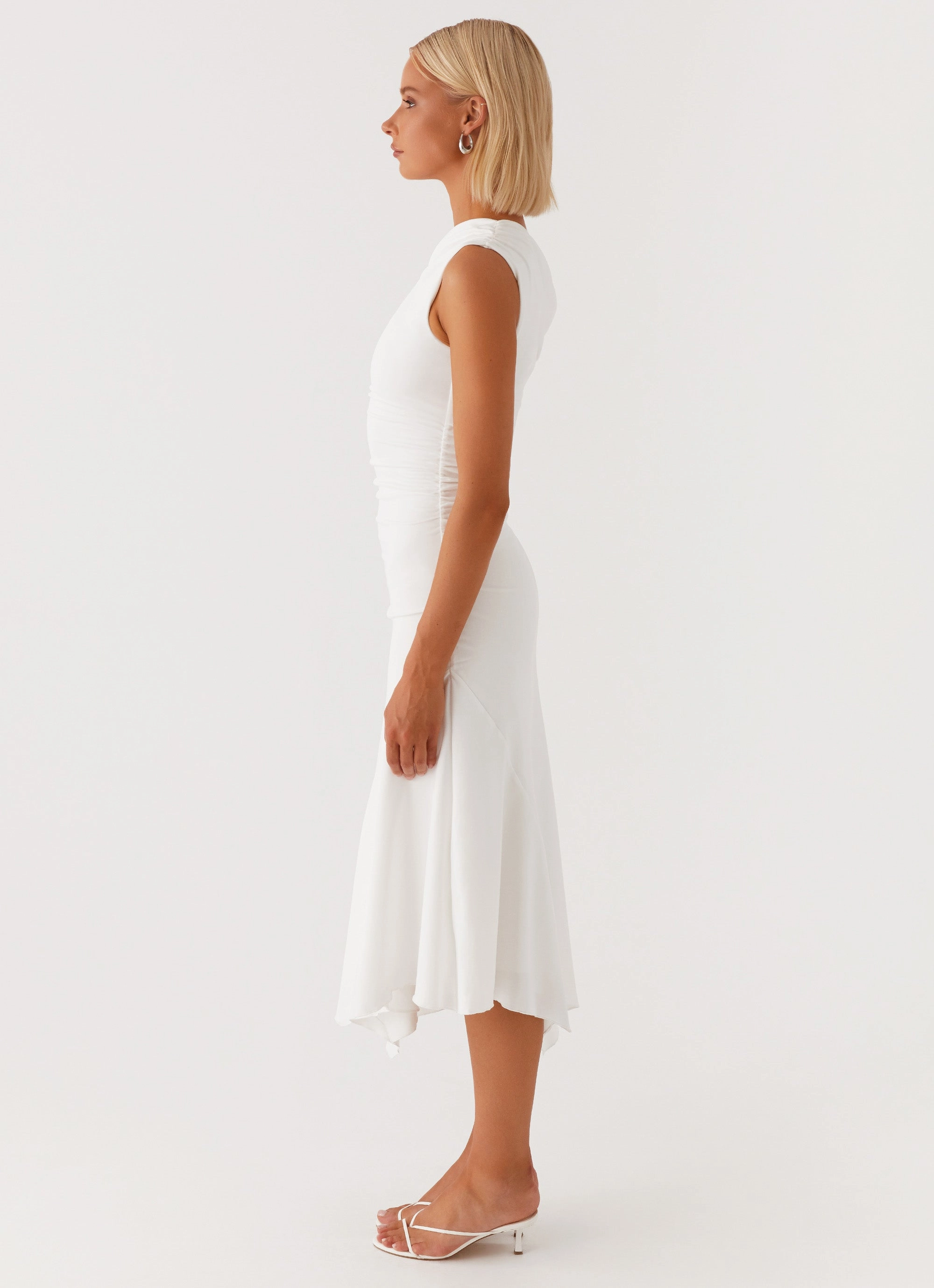 Byron Midi Dress - White Style focused