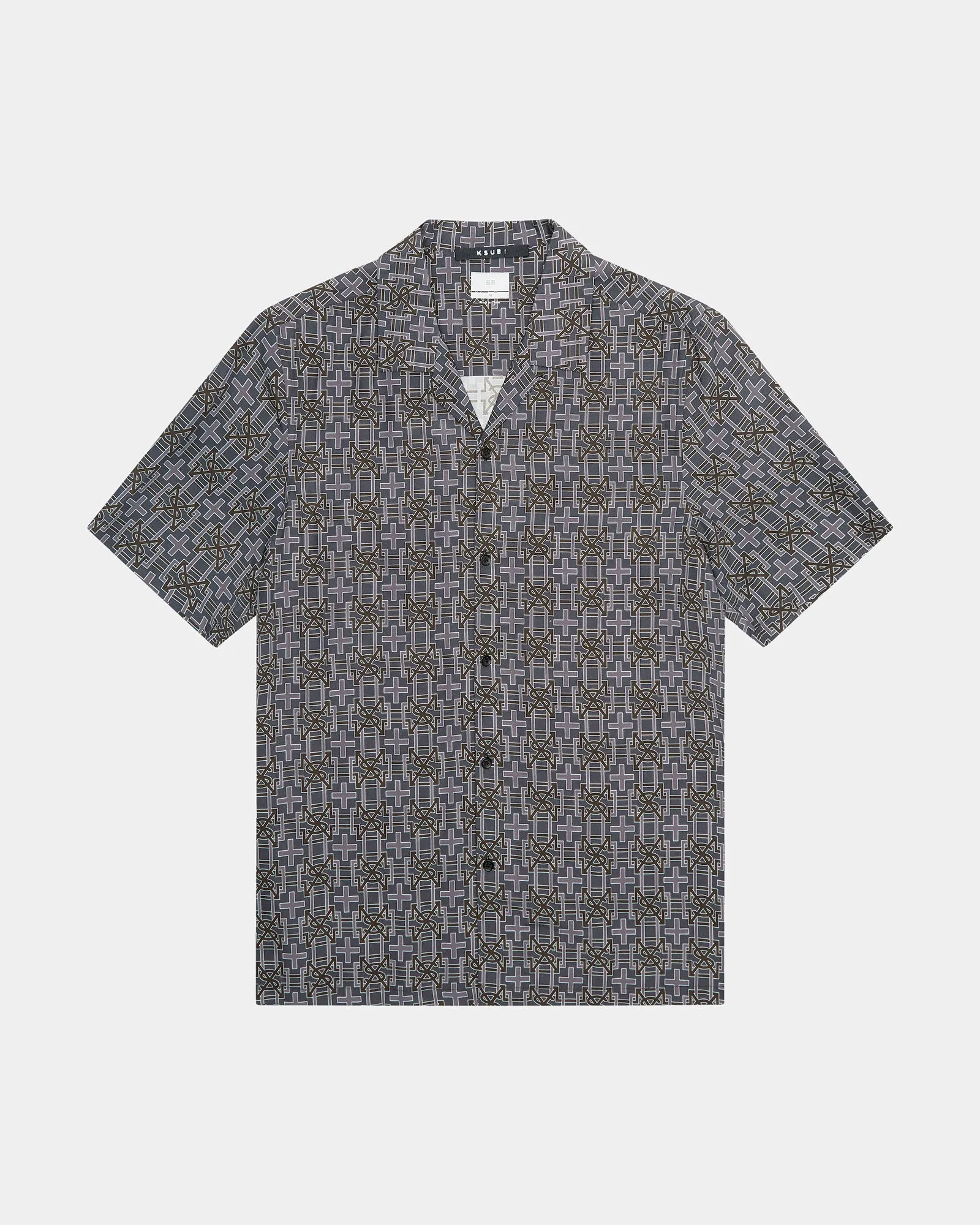 Polyester fabric PLUS RESORT SS SHIRT NAVY