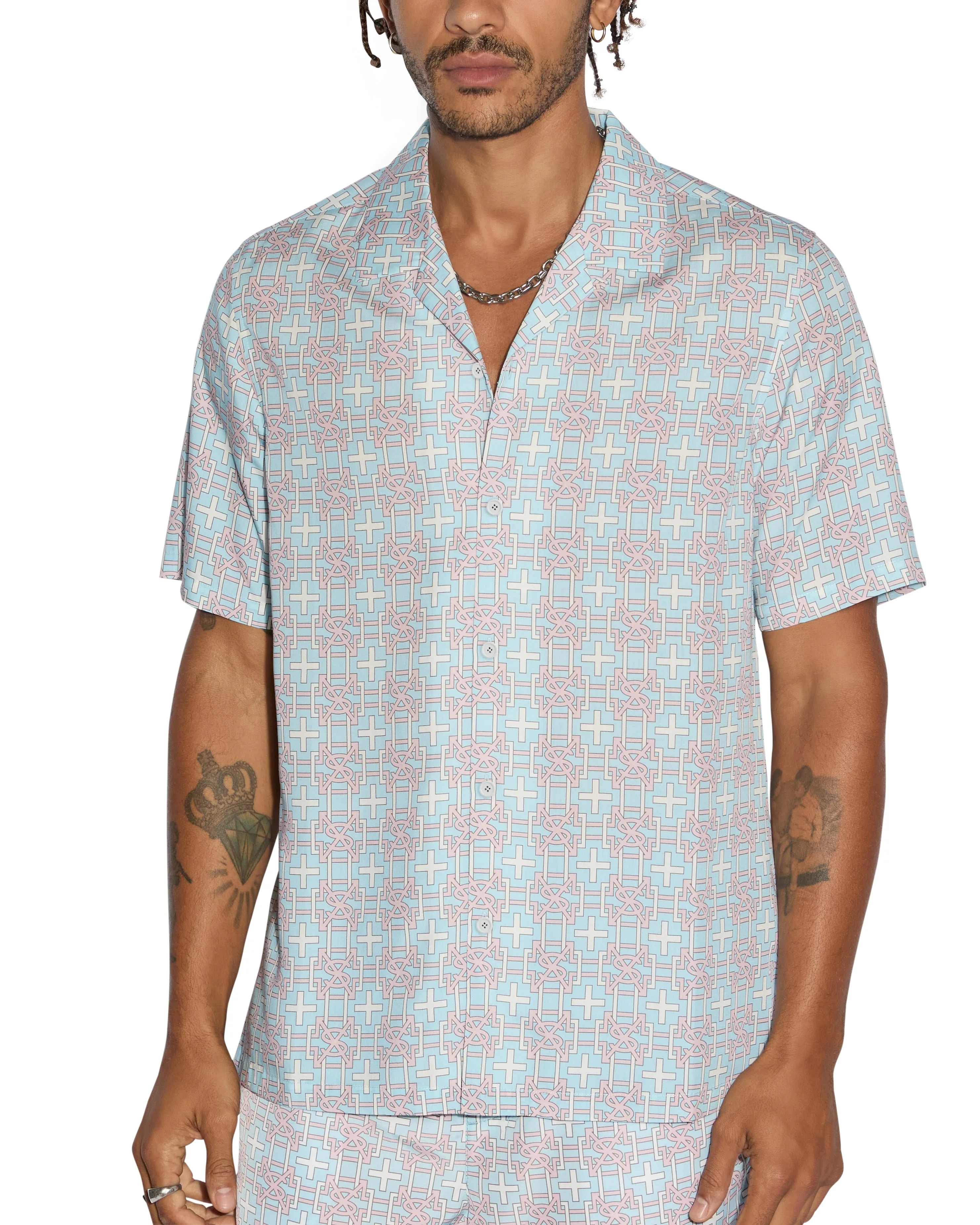YarnBlend RubberizedGrip PLUS RESORT SS SHIRT PARADISE Stain Resistant Finish