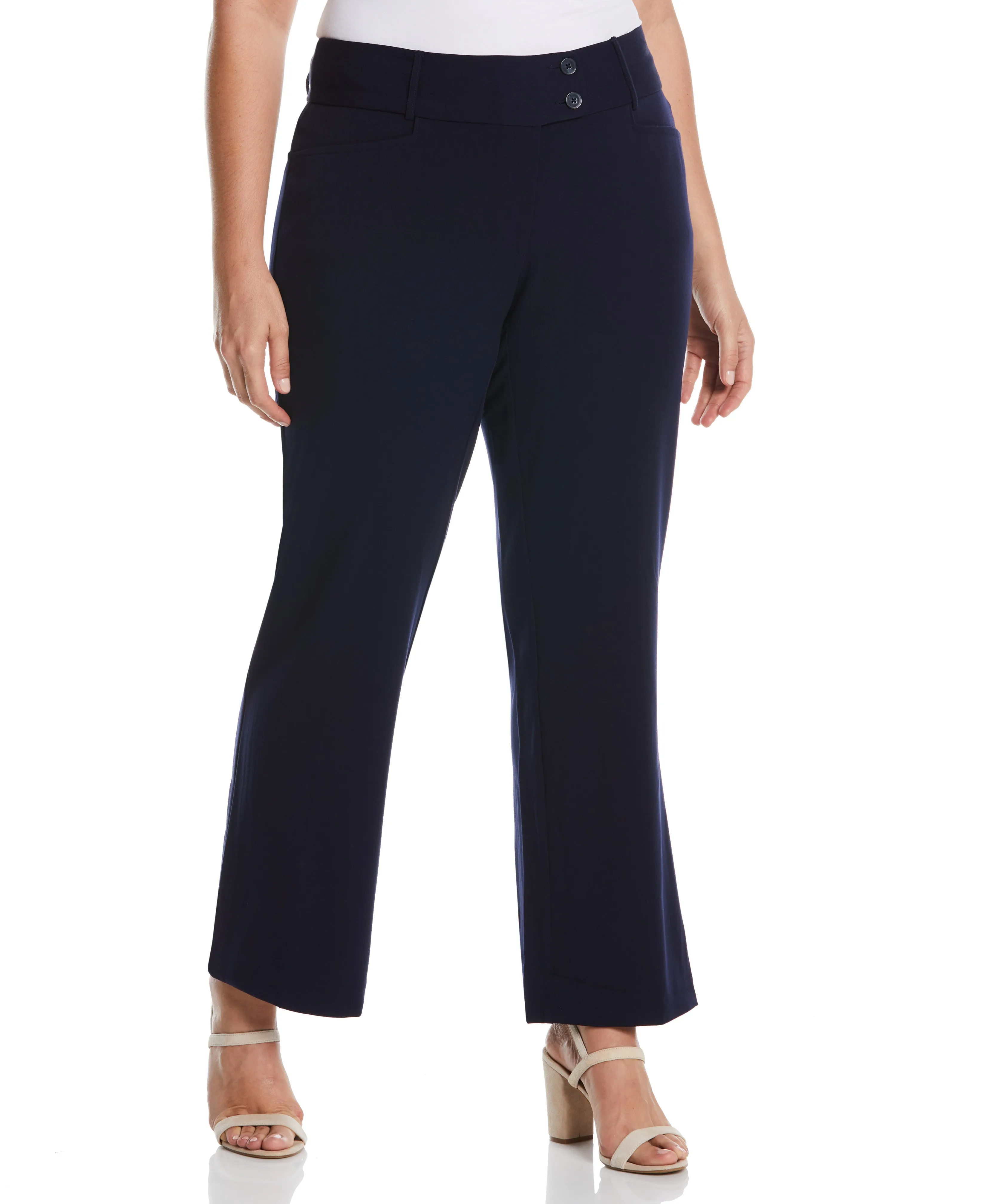 Workwear FadeResistantTreatment Plus Size Curvy Fit Boot Cut Pant - Curvy Fit