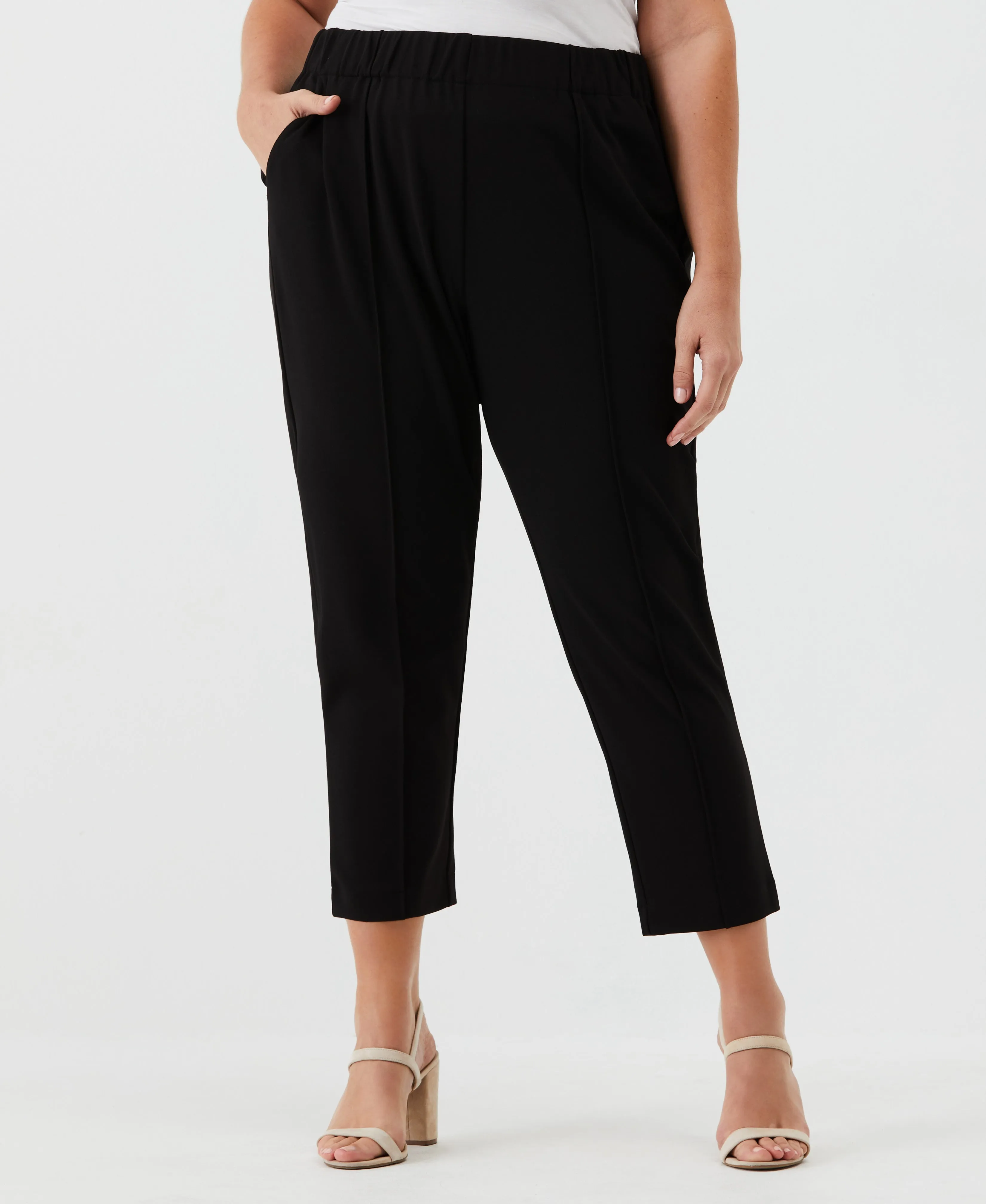 Plus Size Easy Pull On Pant Non Restrictive Cut LowProfileWaistband