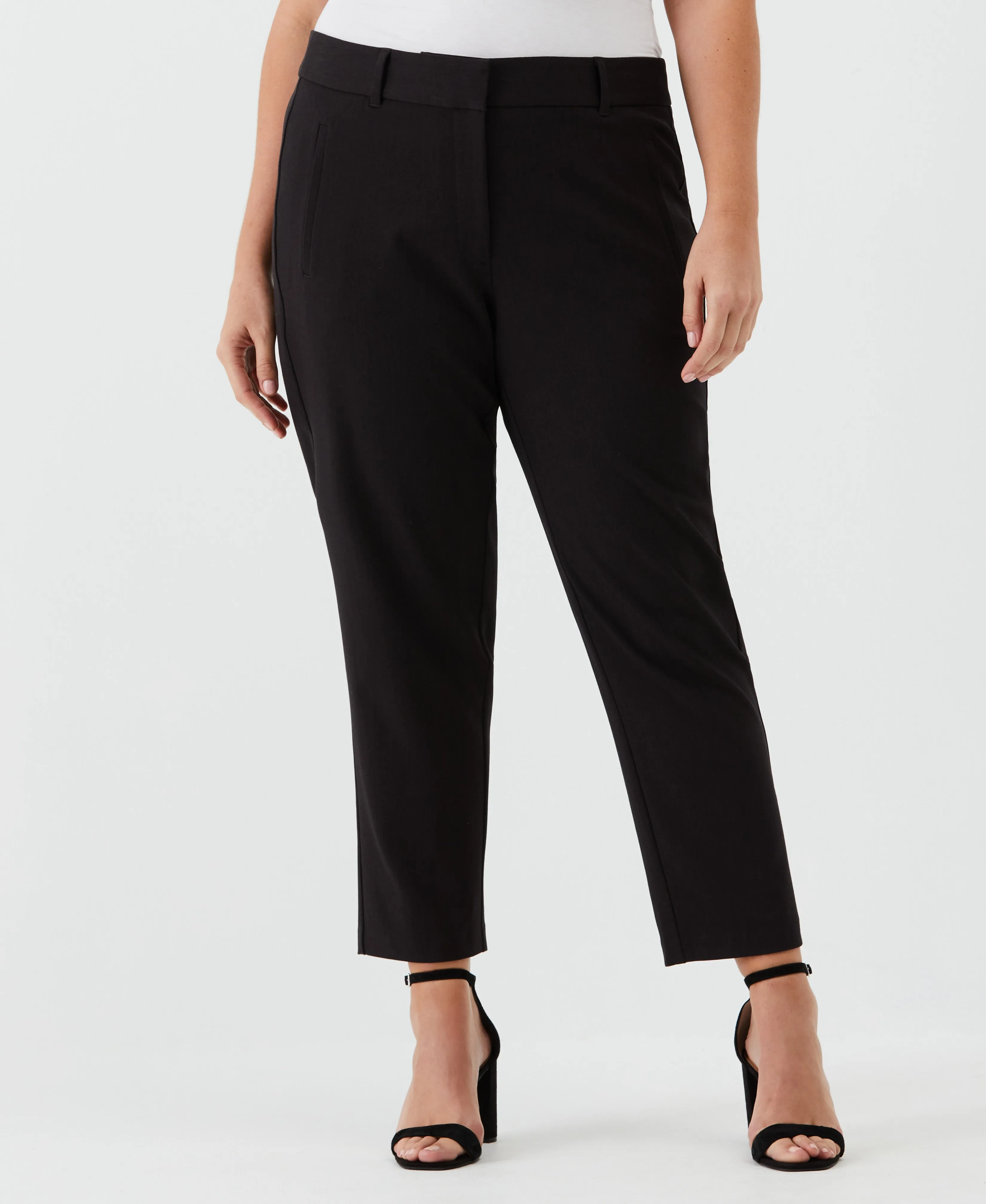 Versatile Style Plus Size Straight Leg Ankle Pant
