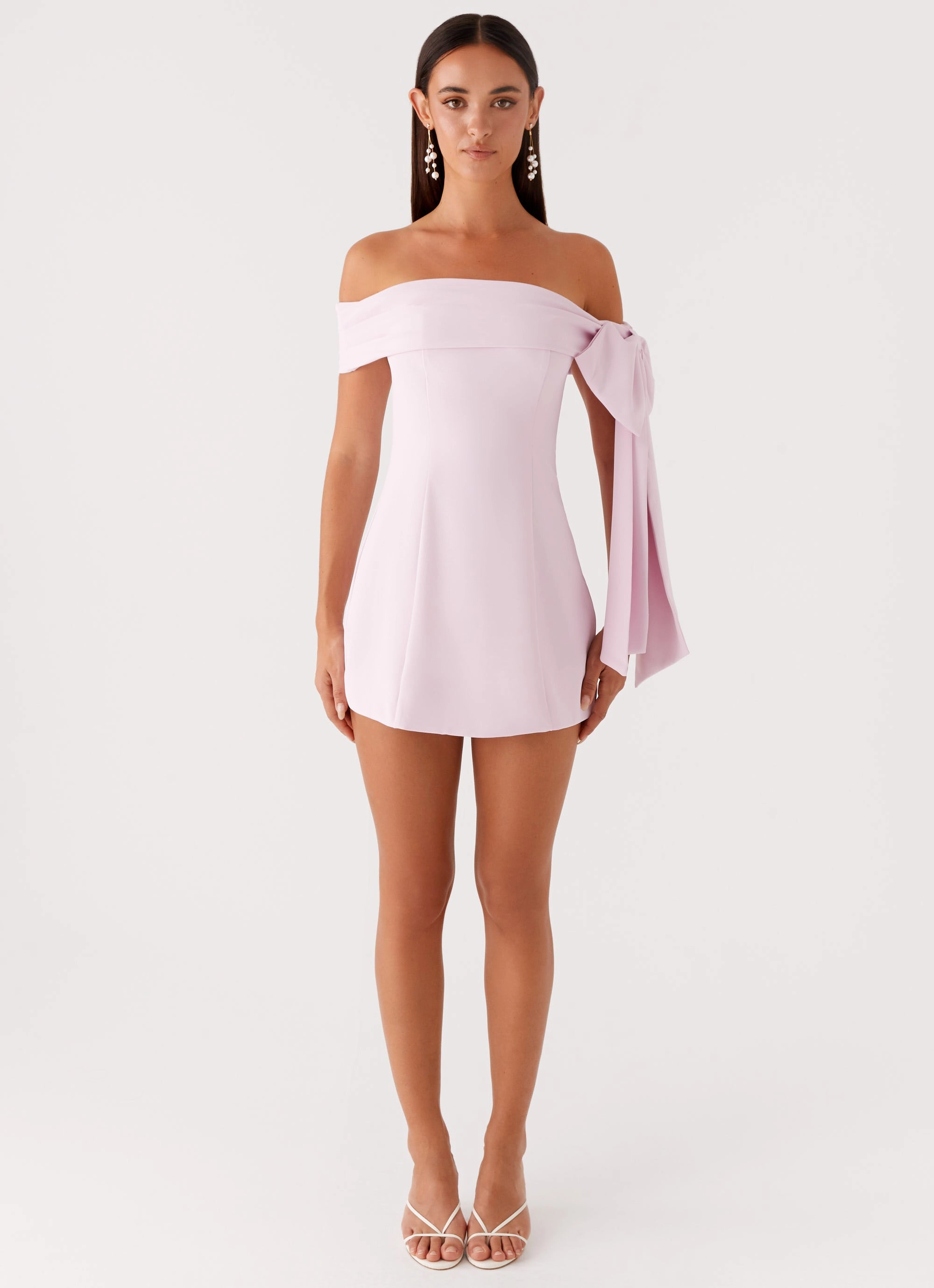 Akari Mini Dress - Pink Monochrome Outfit