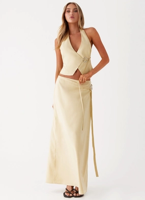All Day Look Azura Maxi Skirt - Yellow