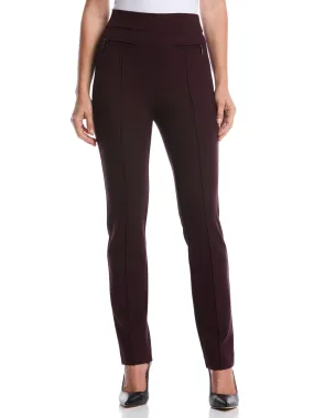 Ponte Slim Leg Pant - Comfort Fit StaticResistantMaterial High Rise