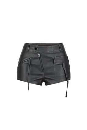 Portland Faux Leather Shorts hip look City Mood
