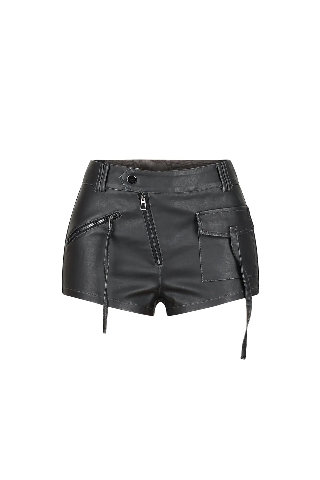 Travel Essential Smart Wear Portland Faux Leather Shorts