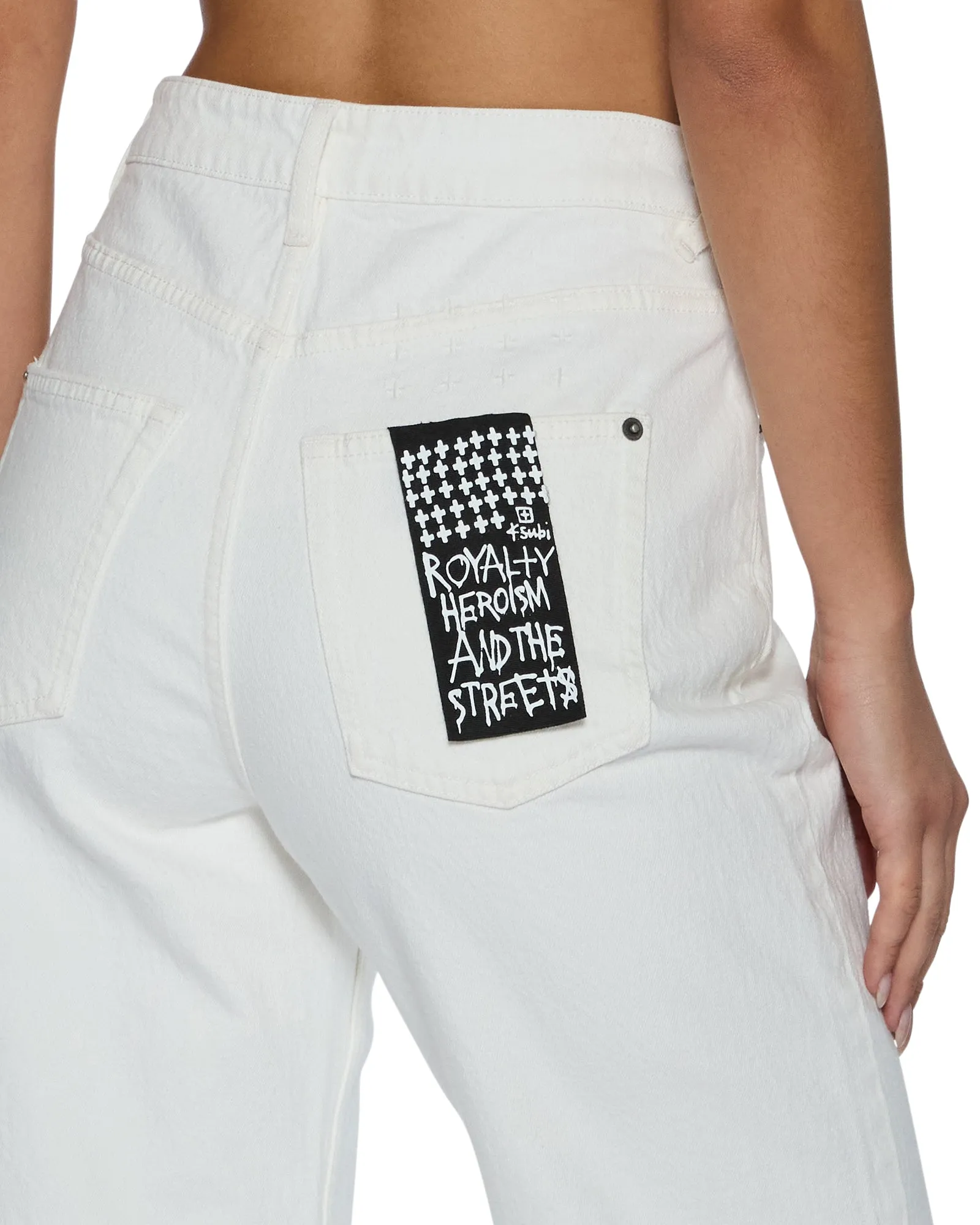 PLAYBACK SPLITS ECRU Button Fly Option