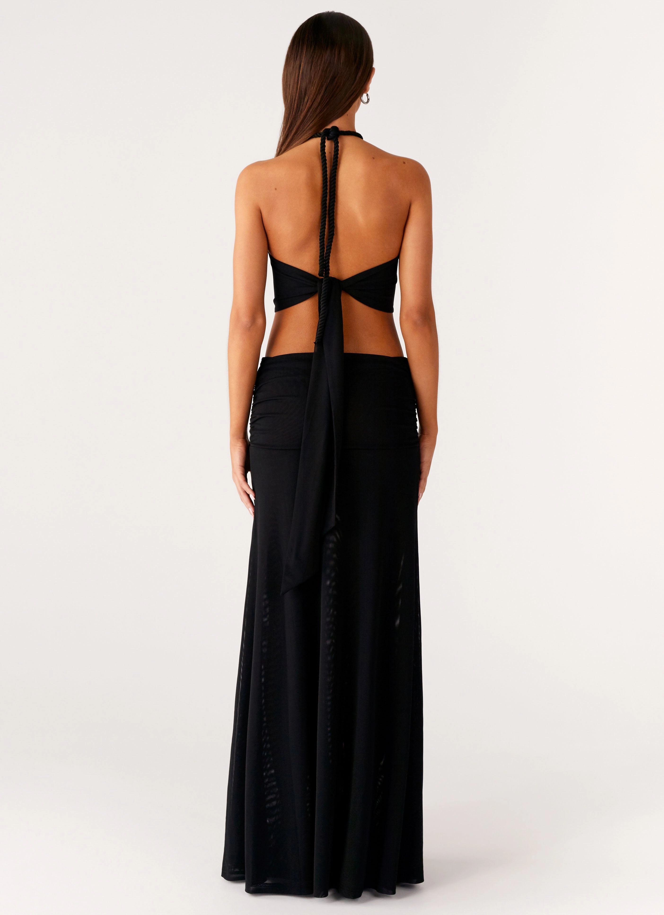 Only Love Maxi Dress - Black Clean Drape