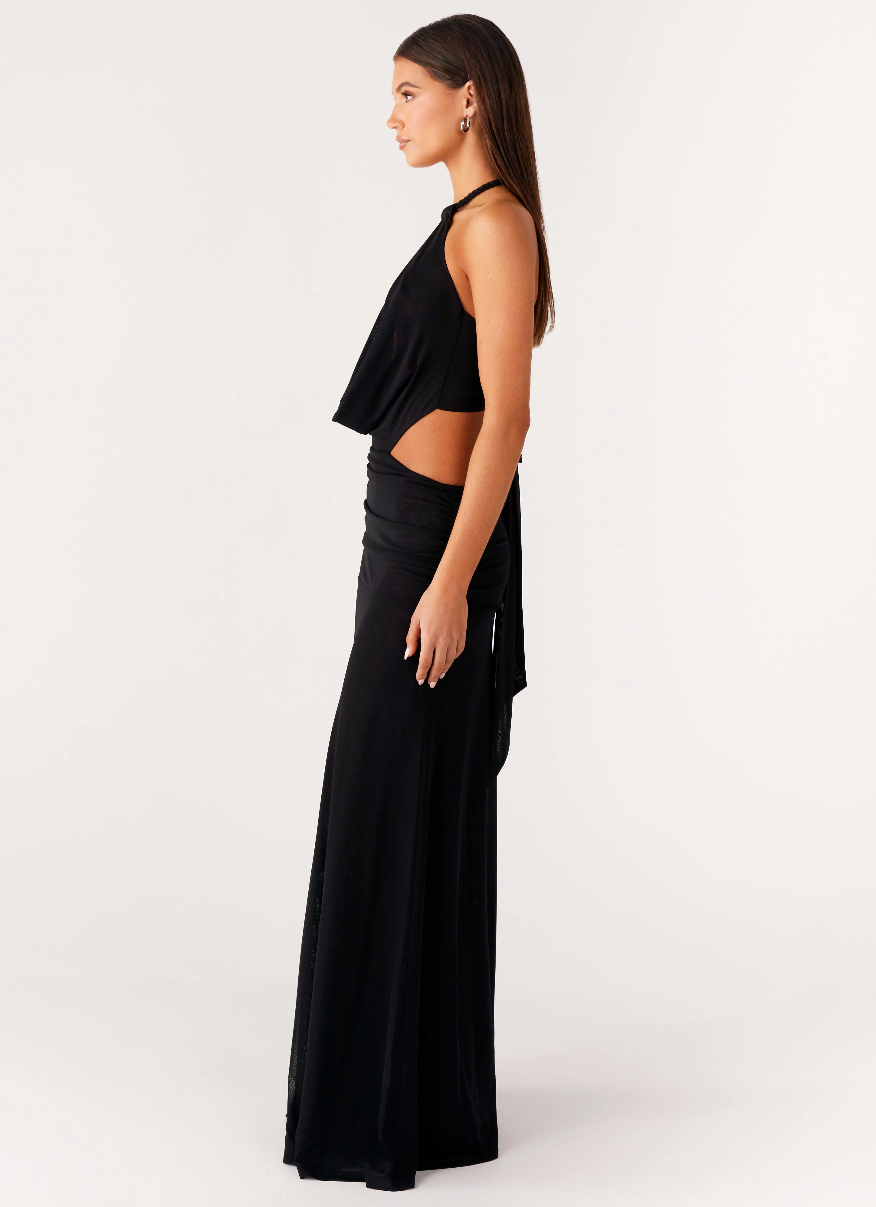 Stud-Detail Bold Movement Only Love Maxi Dress - Black