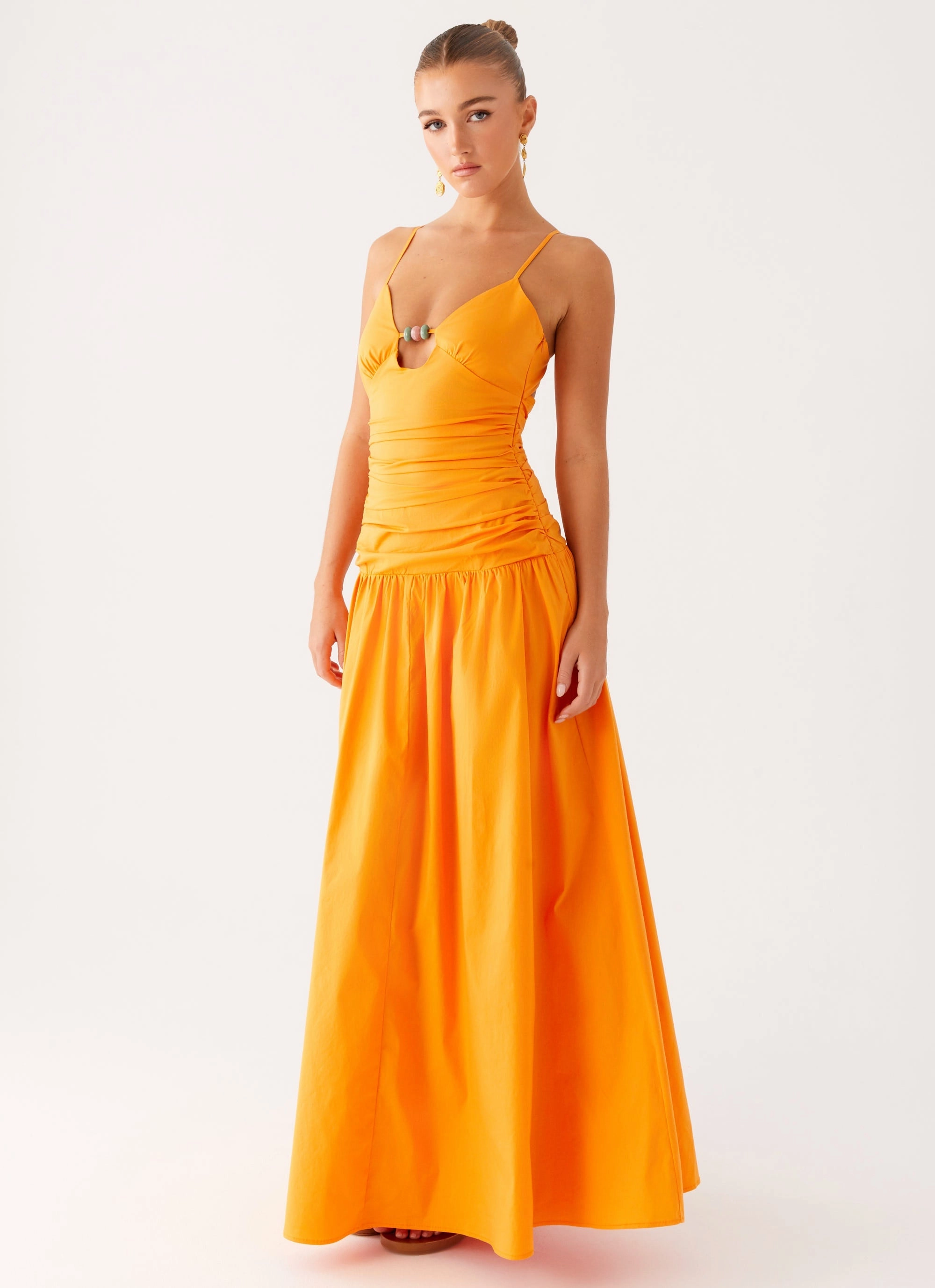 Avani Maxi Dress - Orange Casual Silhouette