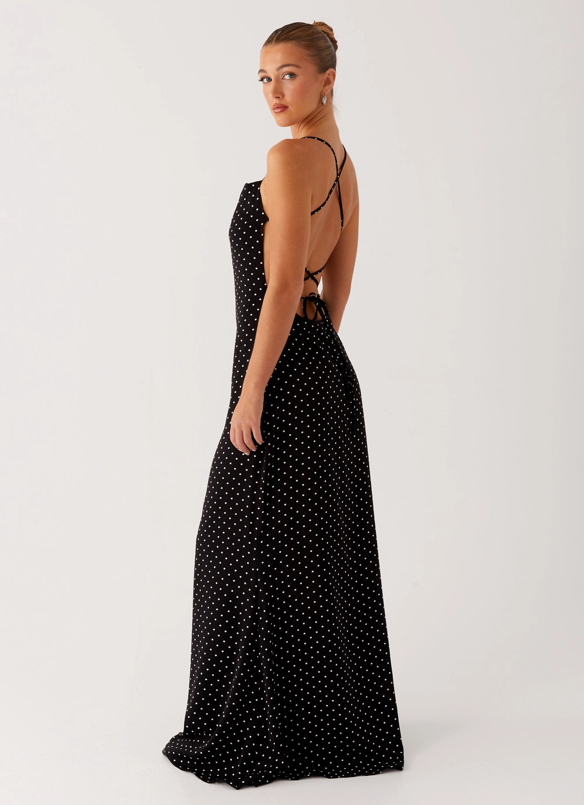 Flexible Comfort Purely Maxi Dress - Black Polka Dot