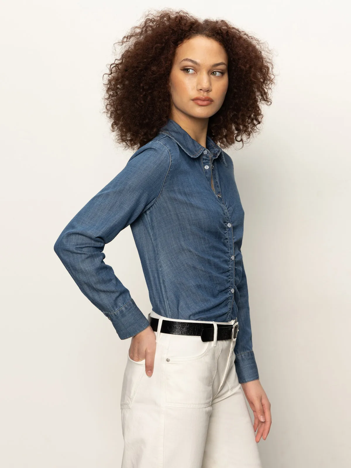 Denim Dreamgirl Top Ball Park NonIrritatingStitching