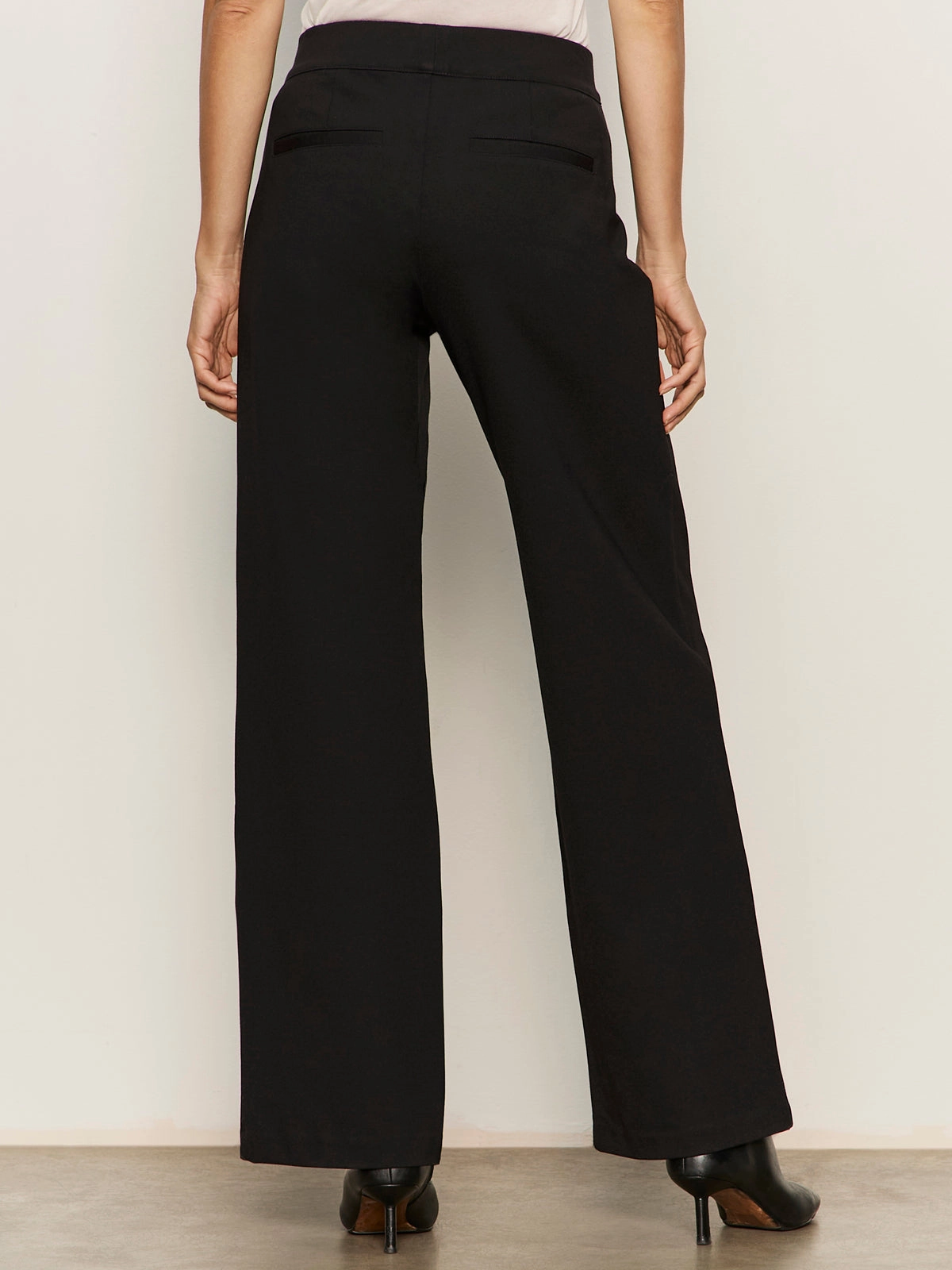 Runway Wide Leg Legging Black MidweightJersey