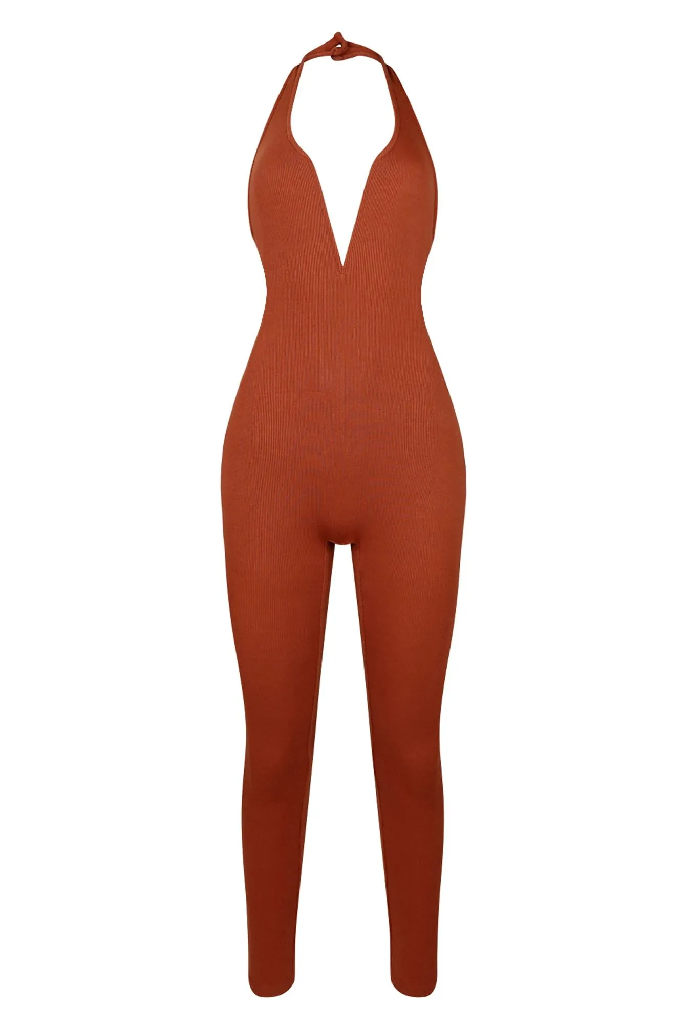 Rachel Wired Halter Neck Skinny Jumpsuit Seamless Technology