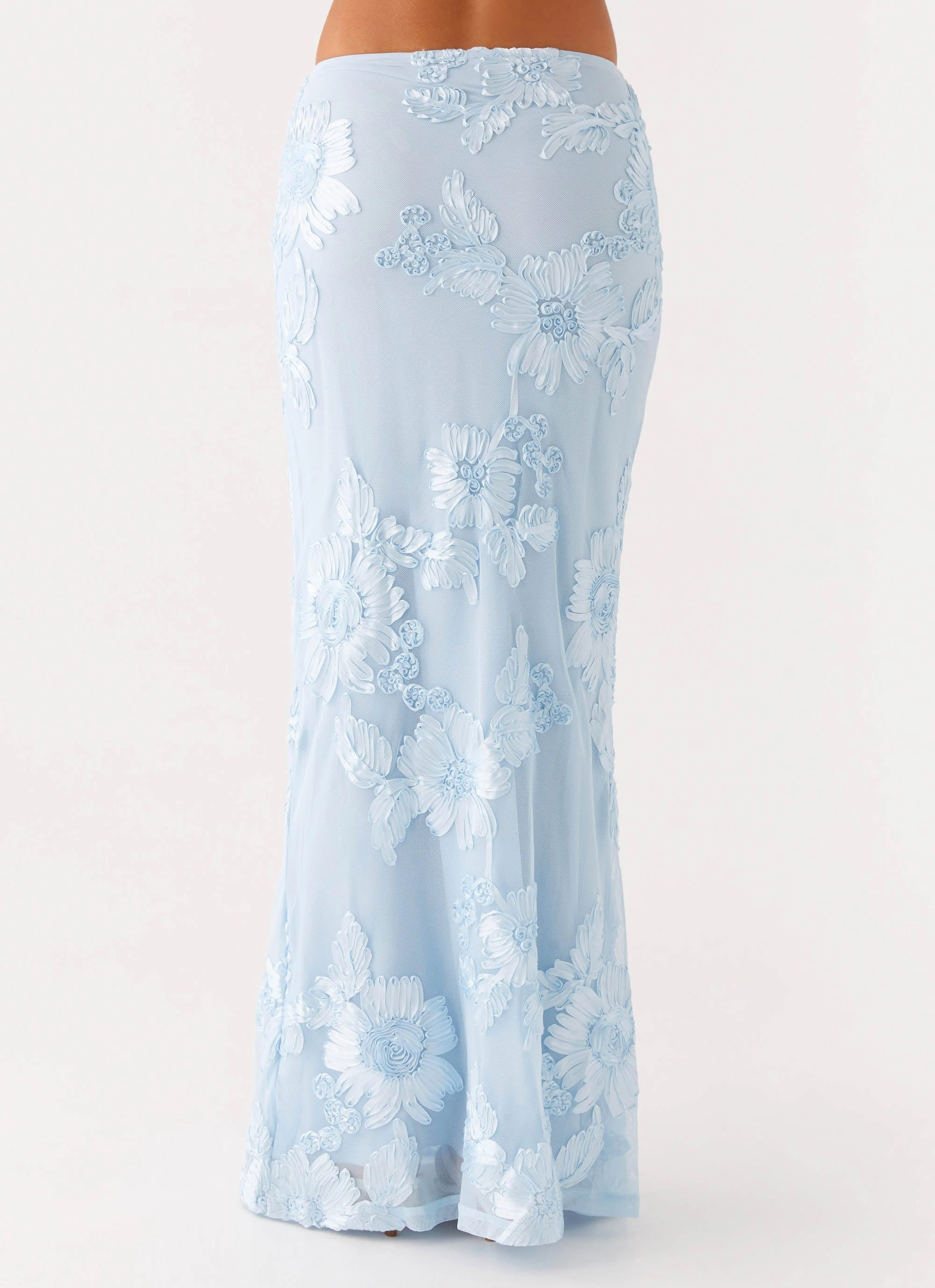 Radiate Maxi Skirt - Blue Easy Combo Local Artisan