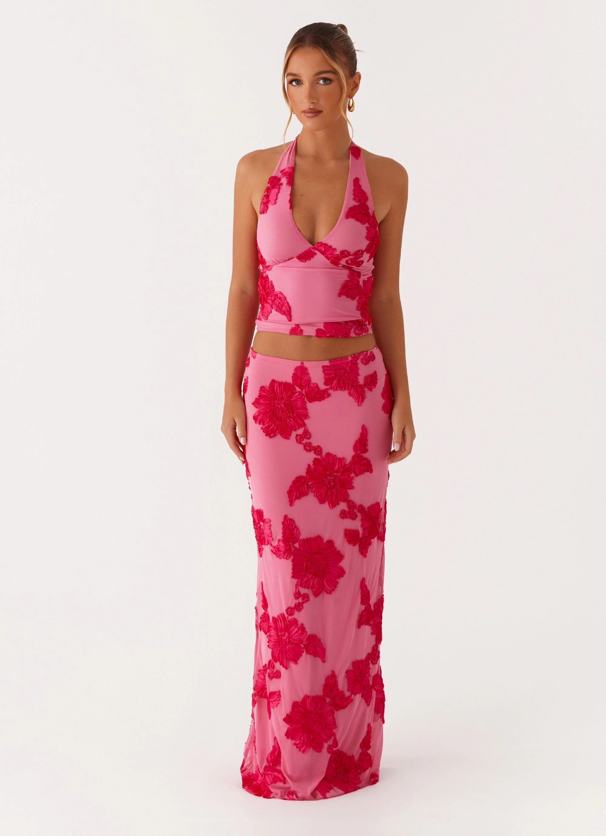 Classic Mood Radiate Maxi Skirt - Pink