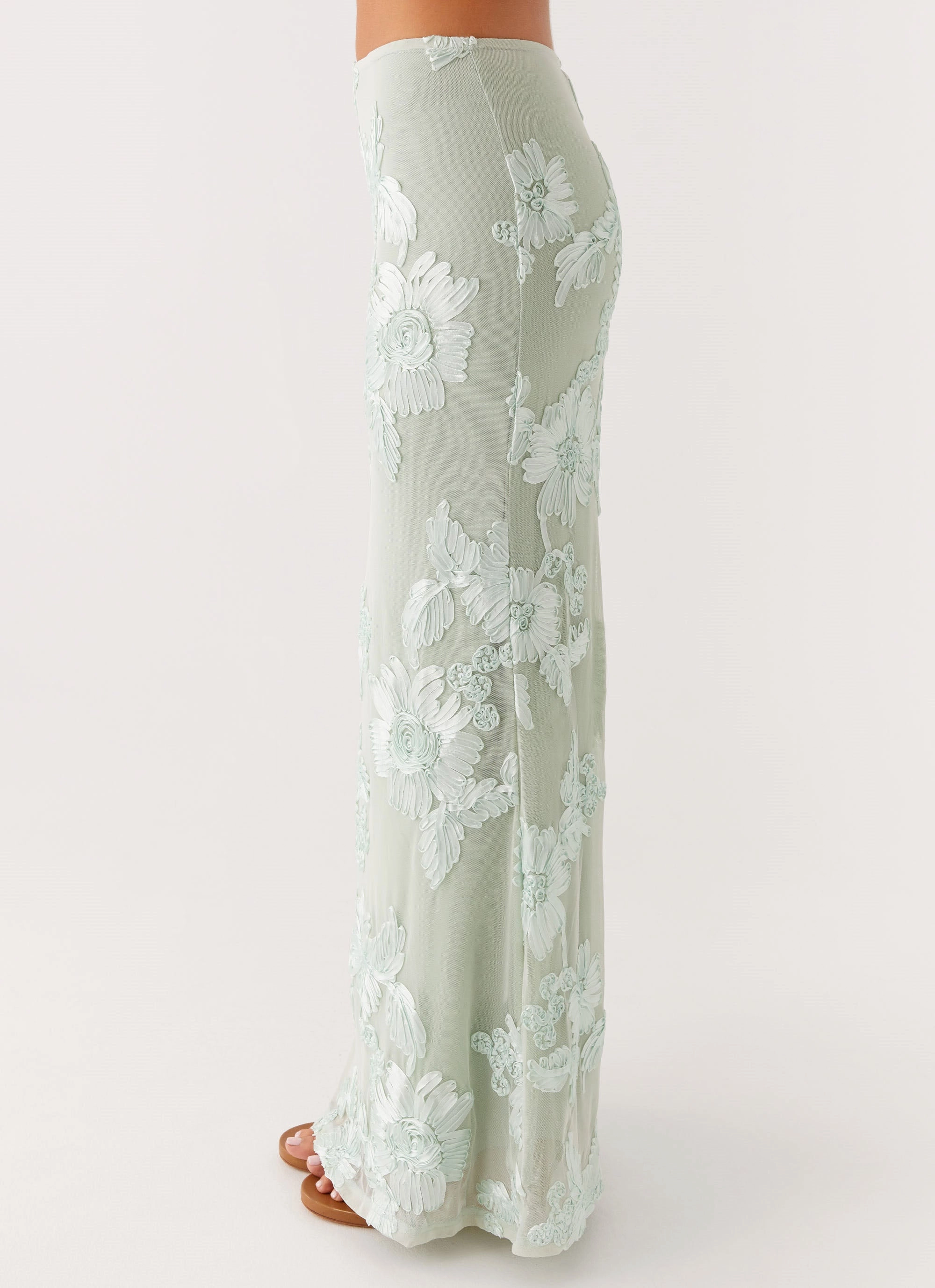 Radiate Maxi Skirt - Sage Ultra Soft Texture