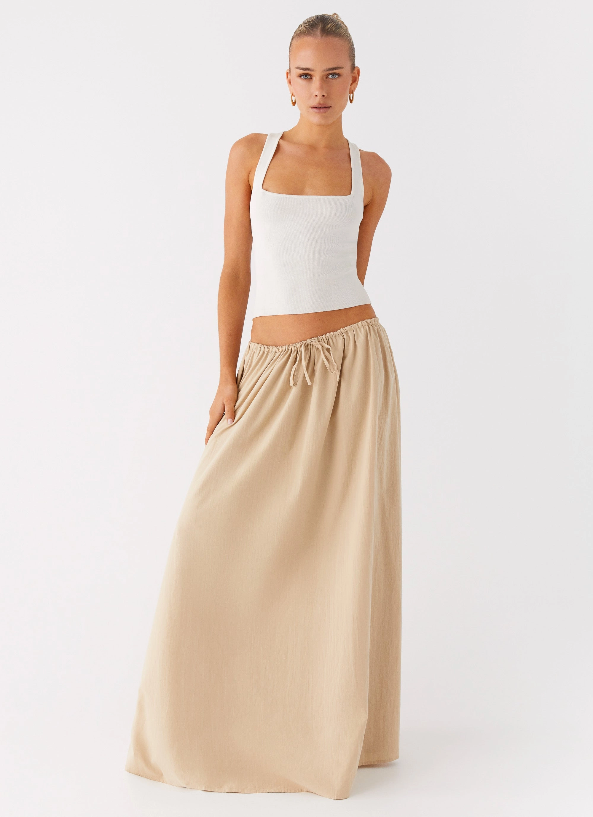 Reimagined Classic Randy Maxi Skirt - Tan