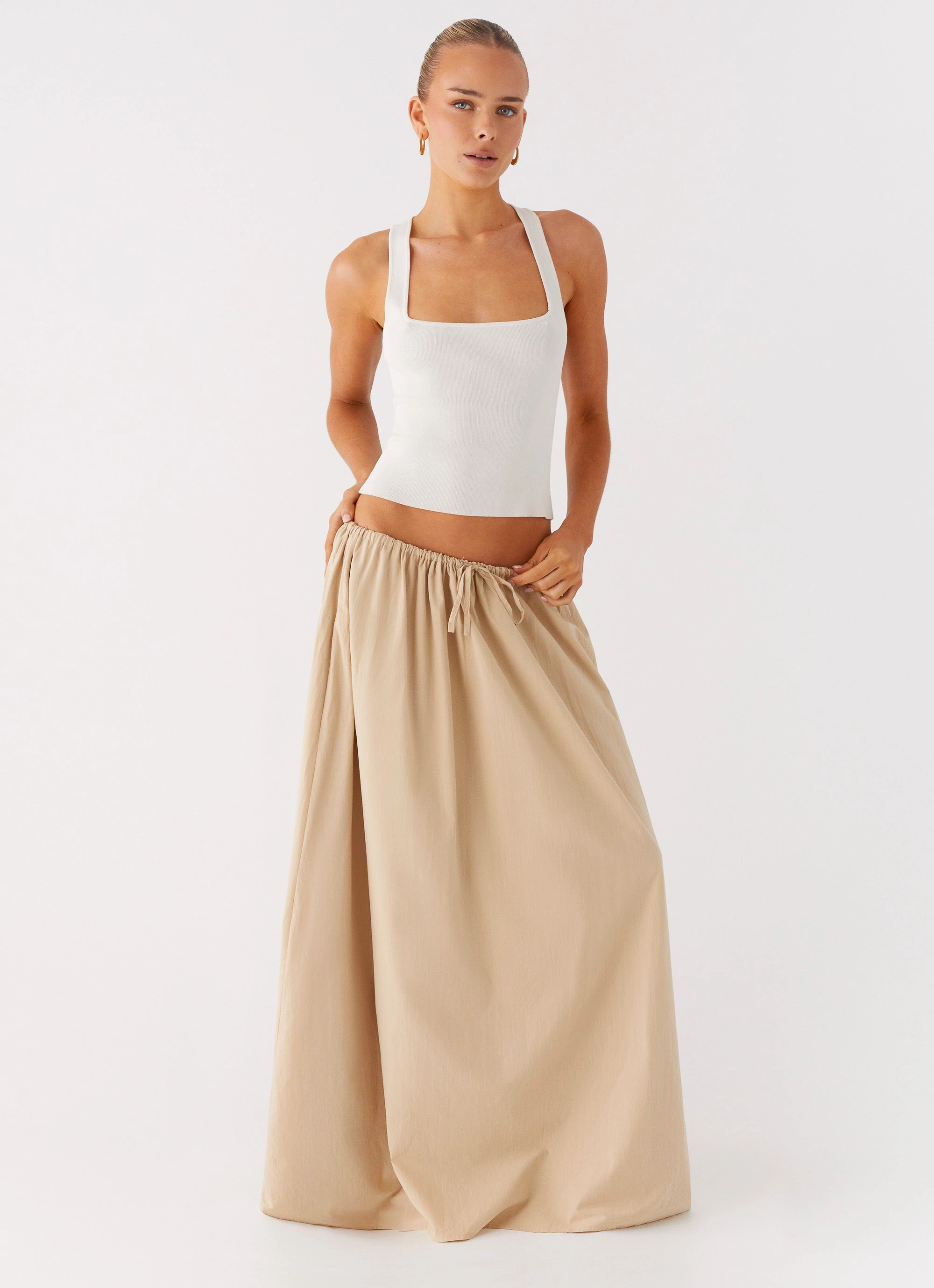 Breezy Outfit Randy Maxi Skirt - Tan