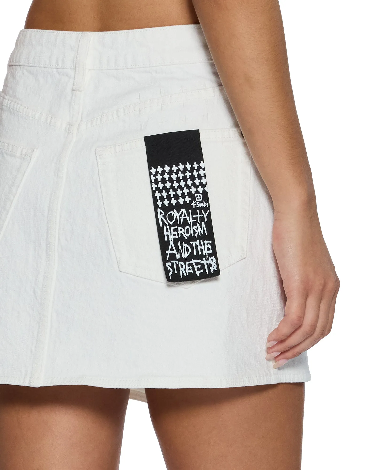 RAP SKIRT CURVE ECRU FlatlockSeams