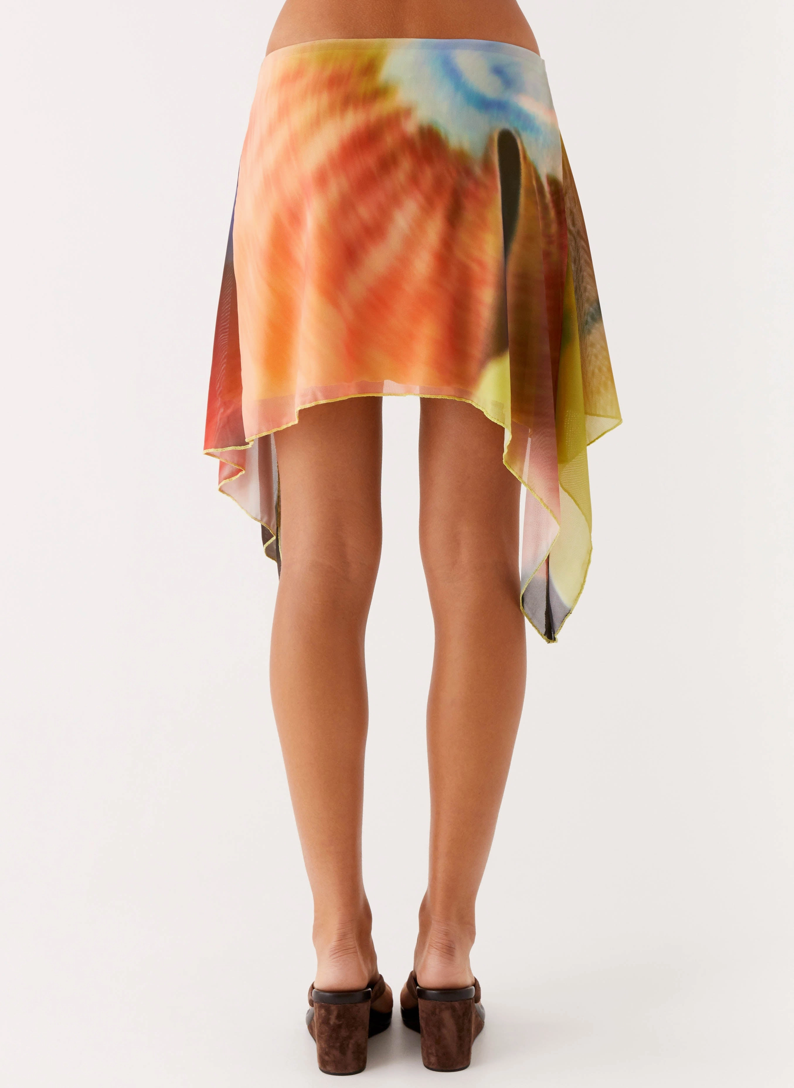 Lustra Mini Skirt - Moody Floral Stay Flexible MachineWashableFabric