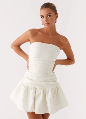 Ray Of Light Mini Dress - White Trend Glow